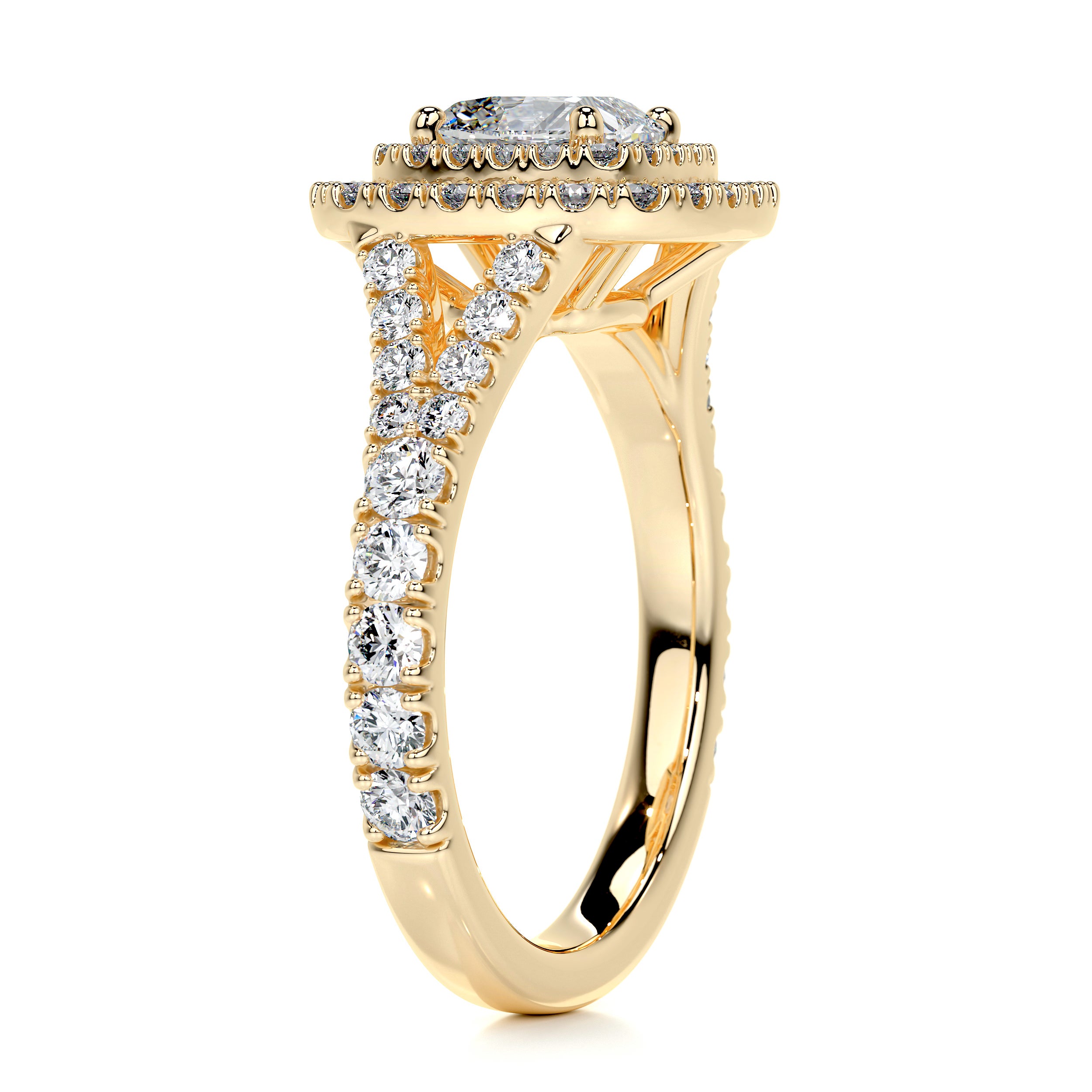 Tina Diamond Engagement Ring   (1.90 Carat) -18K Yellow Gold