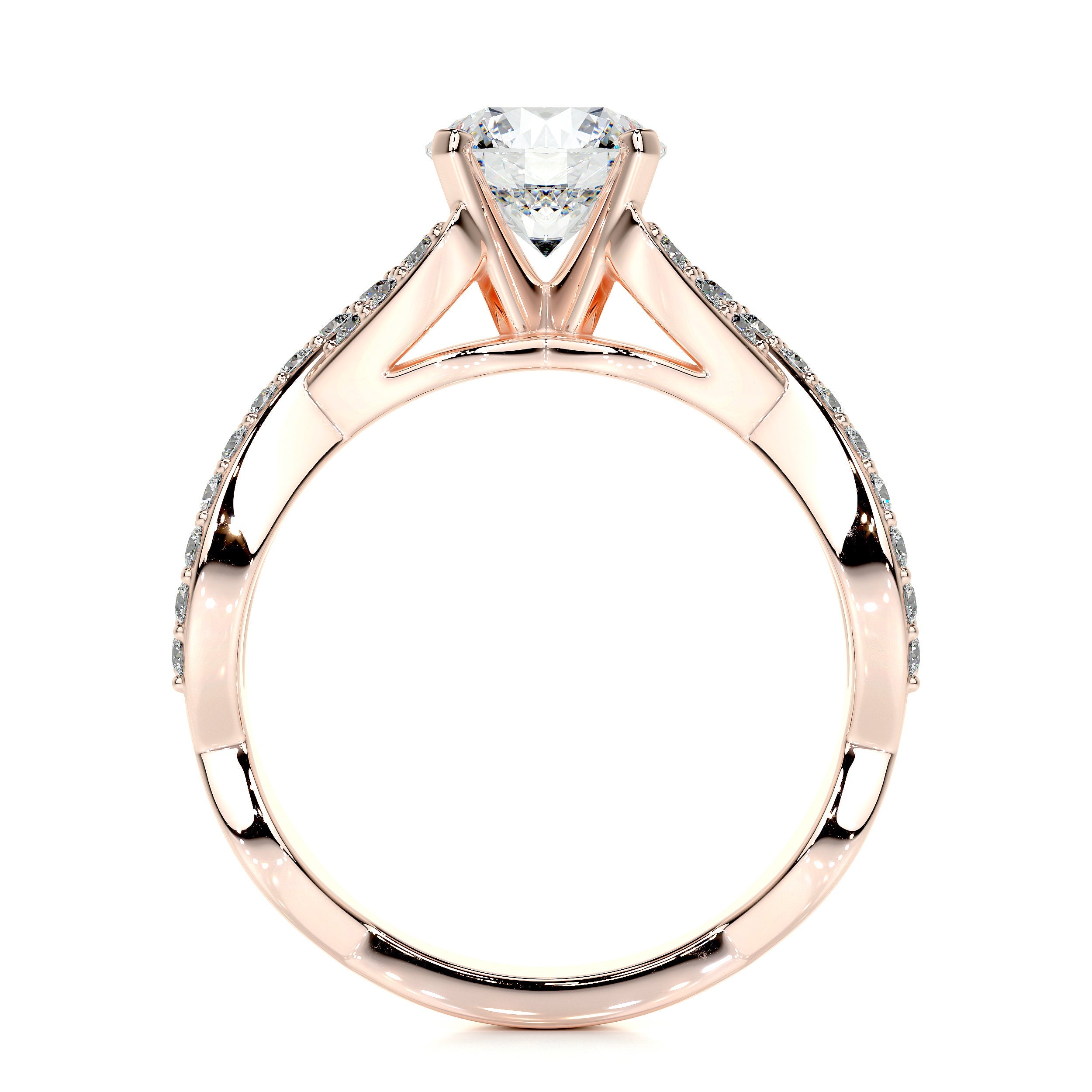 Emery Lab Grown Diamond Ring   (1.50 Carat) -14K Rose Gold