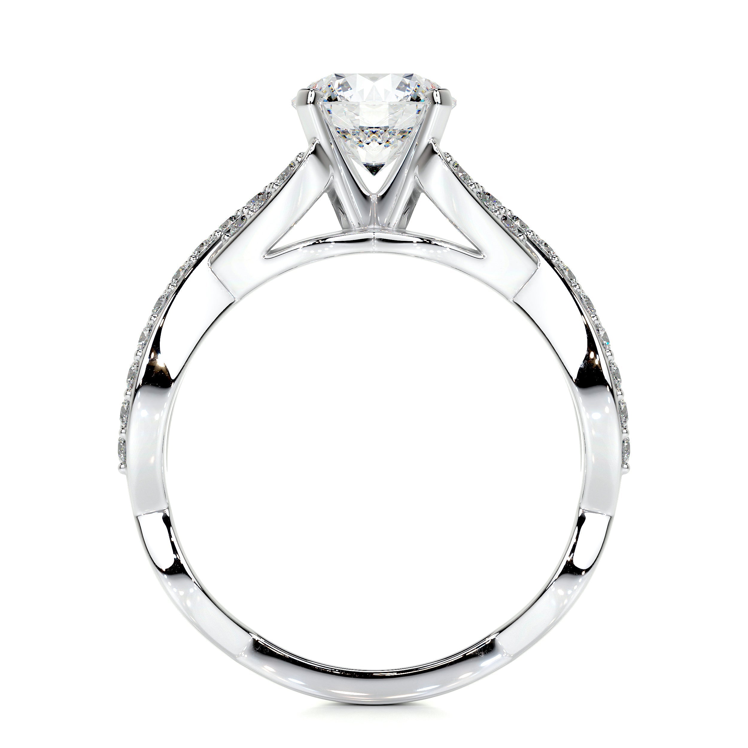 Emery Lab Grown Diamond Ring   (1.50 Carat) -14K White Gold