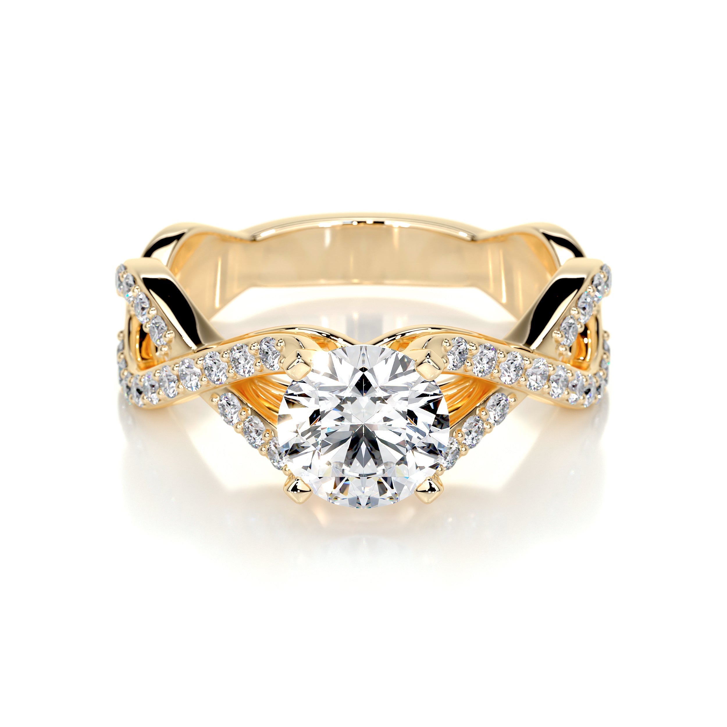 Emery Lab Grown Diamond Ring   (1.50 Carat) -18K Yellow Gold