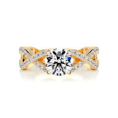 Emery Diamond Engagement Ring -18K Yellow Gold