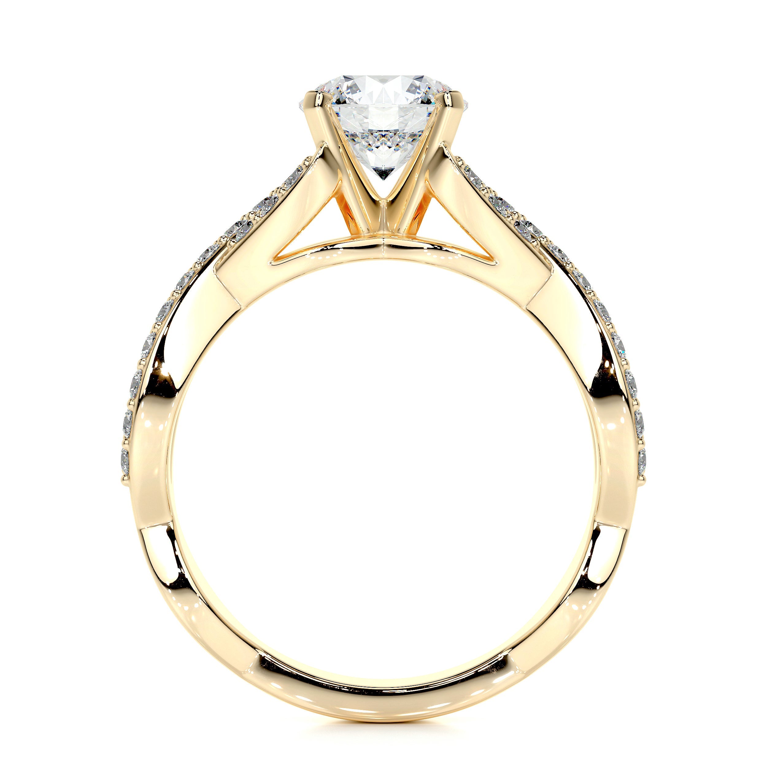 Emery Lab Grown Diamond Ring   (1.50 Carat) -18K Yellow Gold
