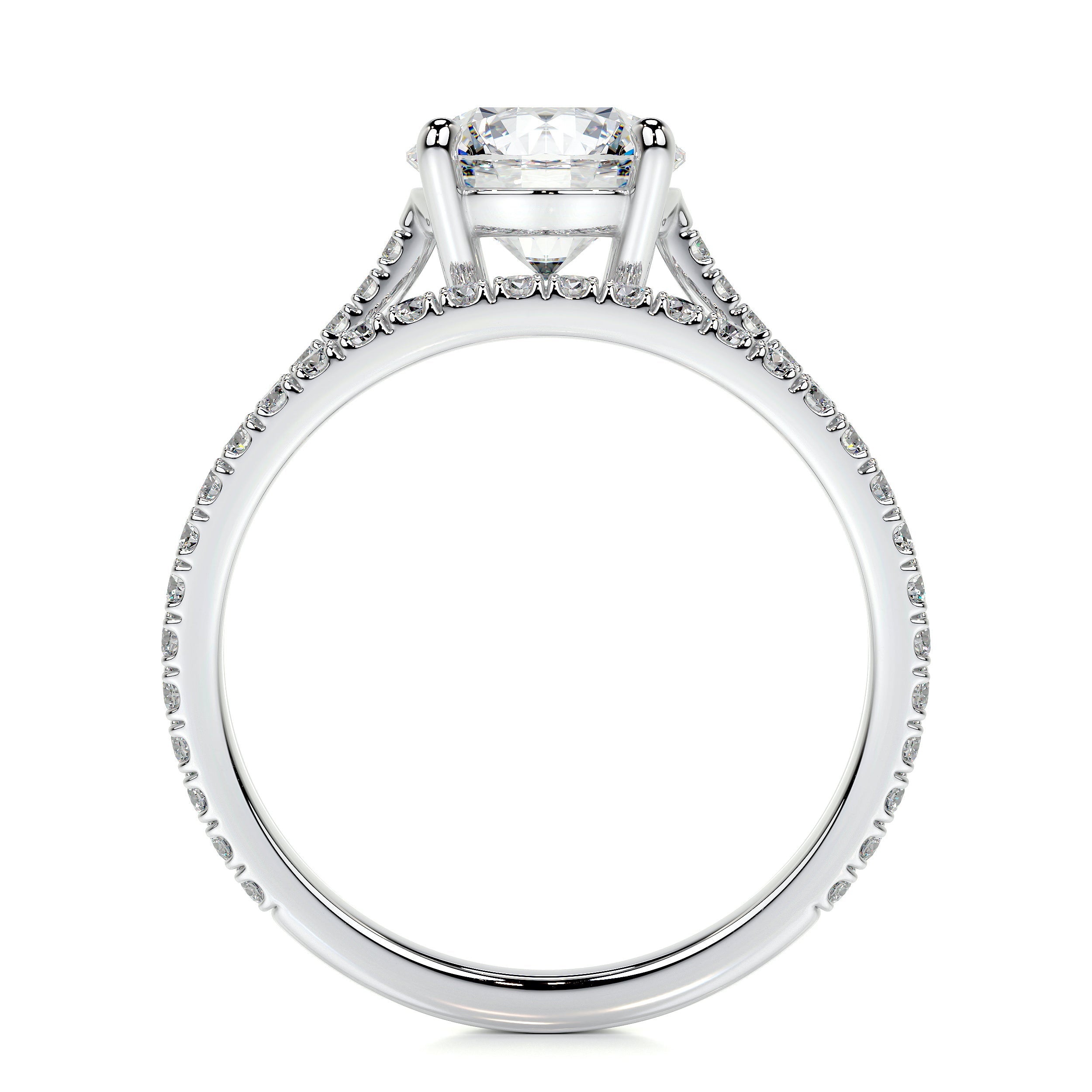 Anna Lab Grown Diamond Bridal Set   (2 Carat) -14K White Gold