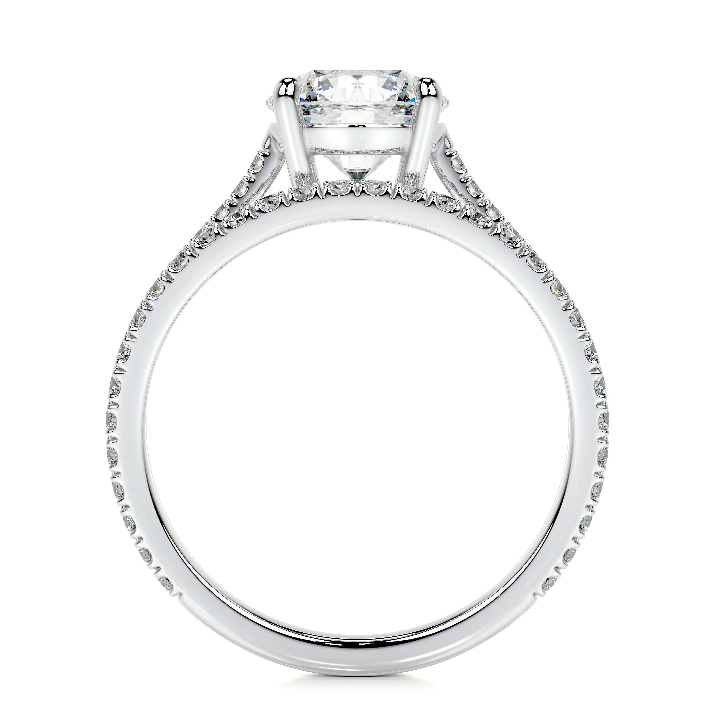 Anna Lab Grown Diamond Bridal Set   (2 Carat) -18K White Gold