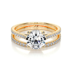 Anna Lab Grown Diamond Bridal Set -18K Yellow Gold