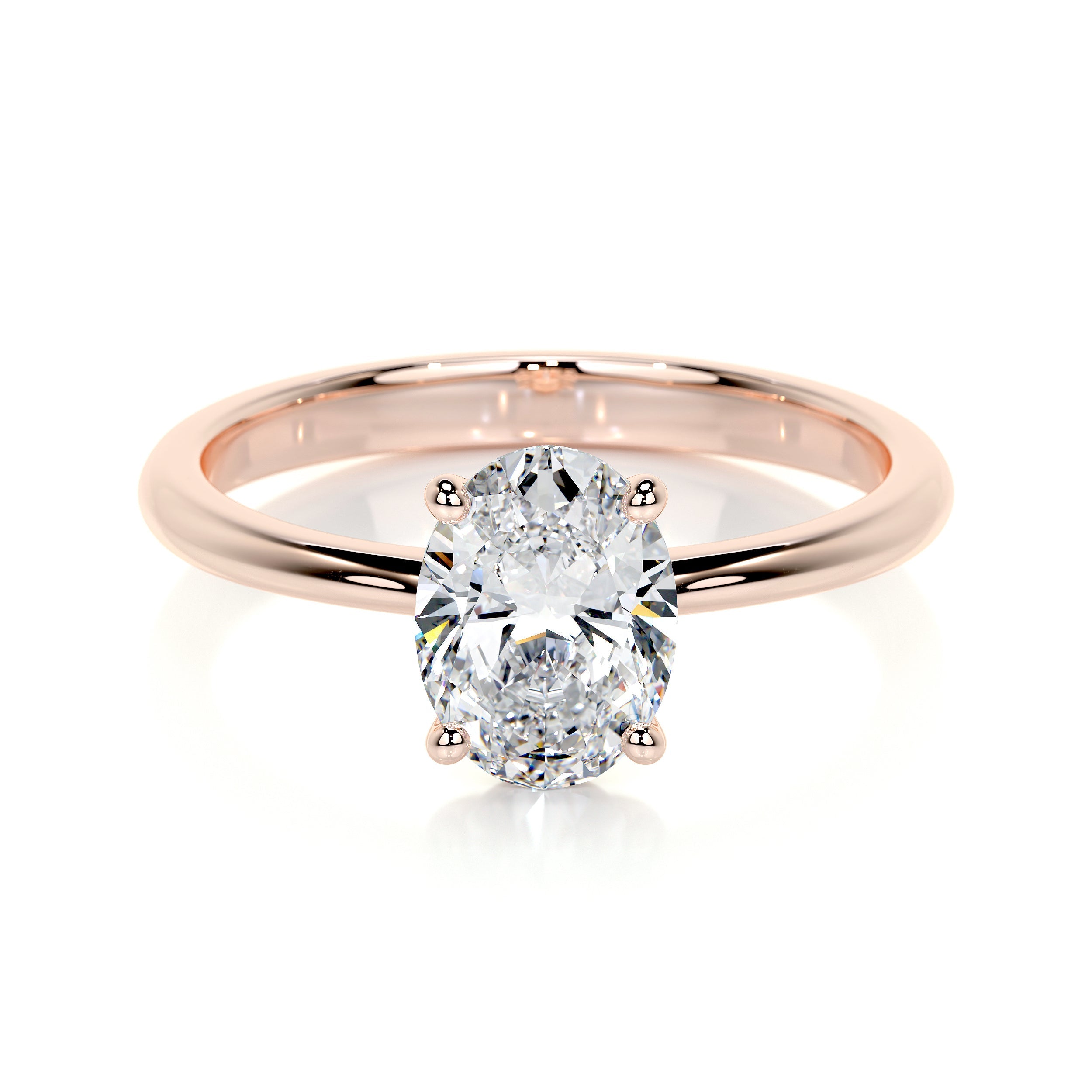 Julia Lab Grown Diamond Ring   (1 Carat) -14K Rose Gold