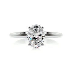 Julia Diamond Engagement Ring -14K White Gold