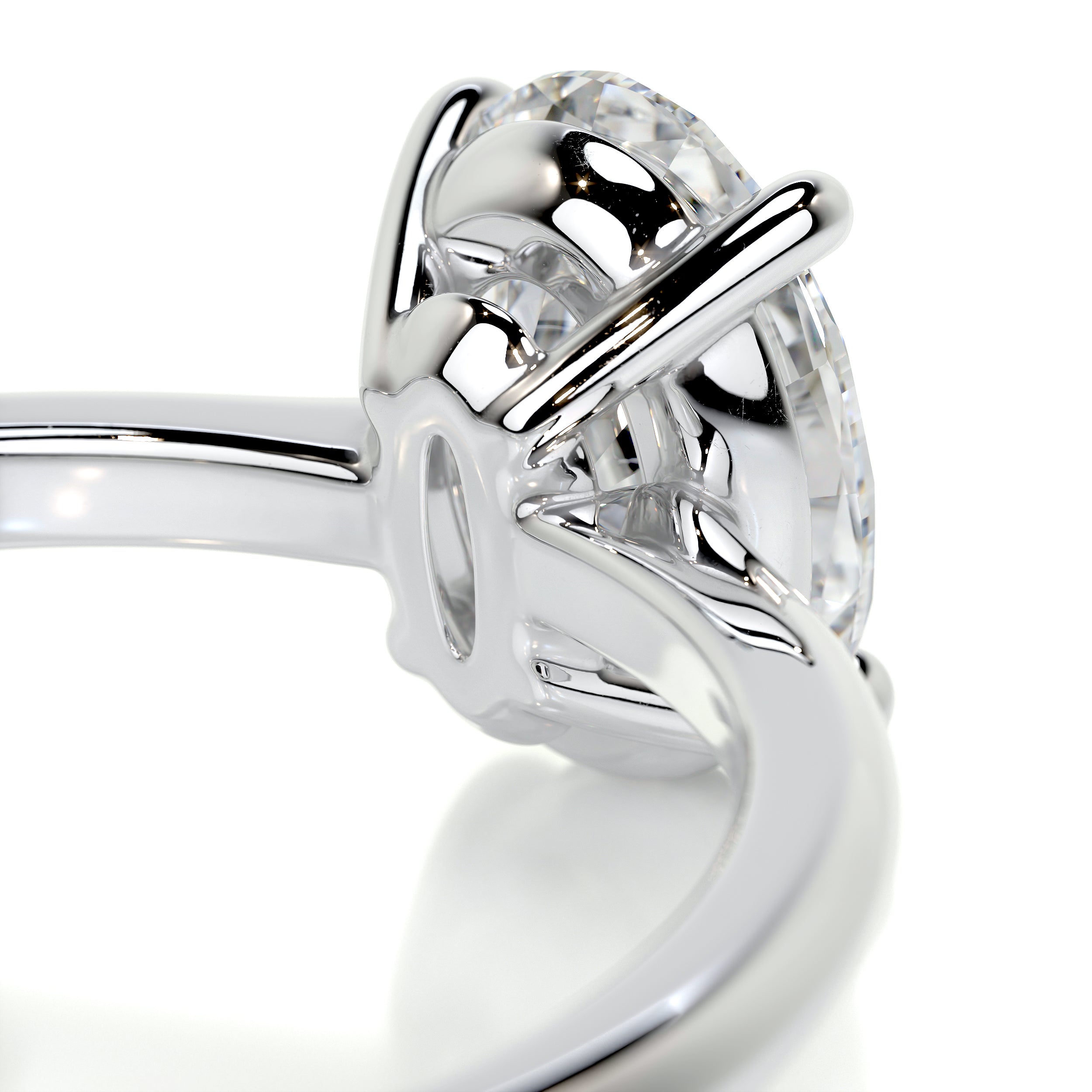 Julia Diamond Engagement Ring   (1 Carat) -14K White Gold