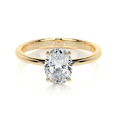 Julia Lab Grown Diamond Ring -18K Yellow Gold