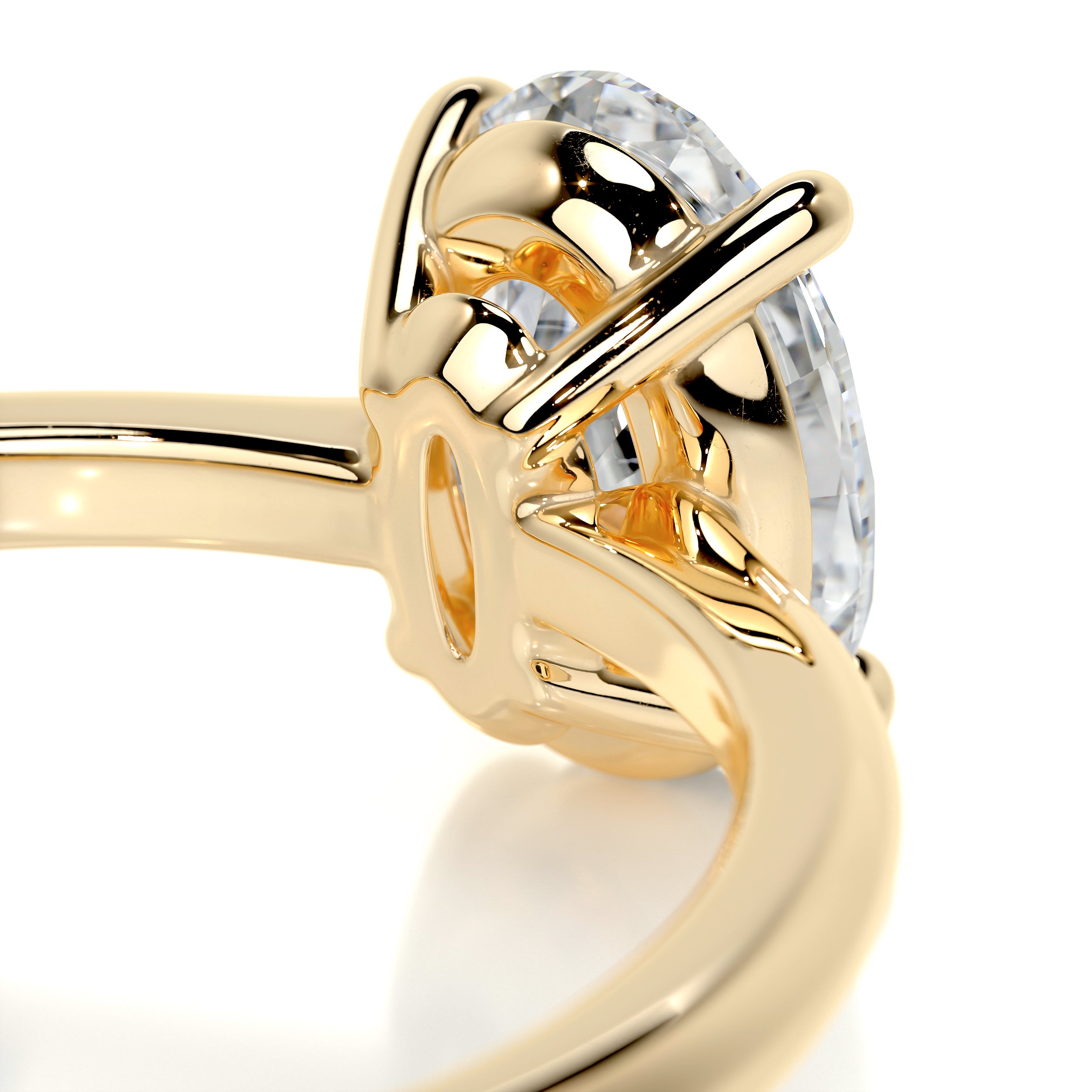 Julia Diamond Engagement Ring -18K Yellow Gold