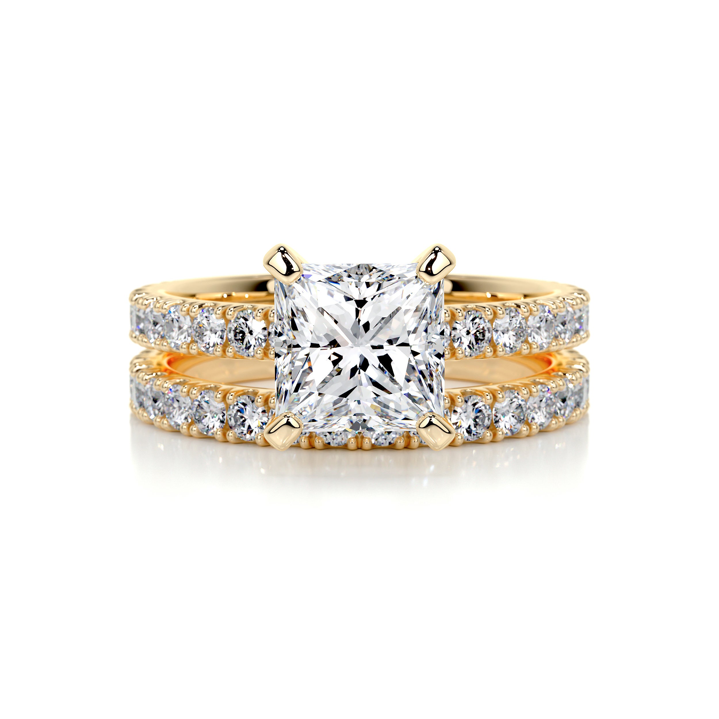 Blair Diamond Bridal Set   (2.5 Carat) -18K Yellow Gold