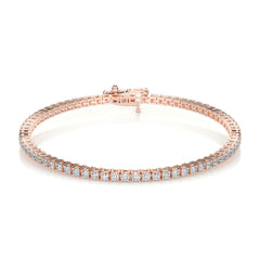 Sidney Tennis Diamonds Bracelet -14K Rose Gold