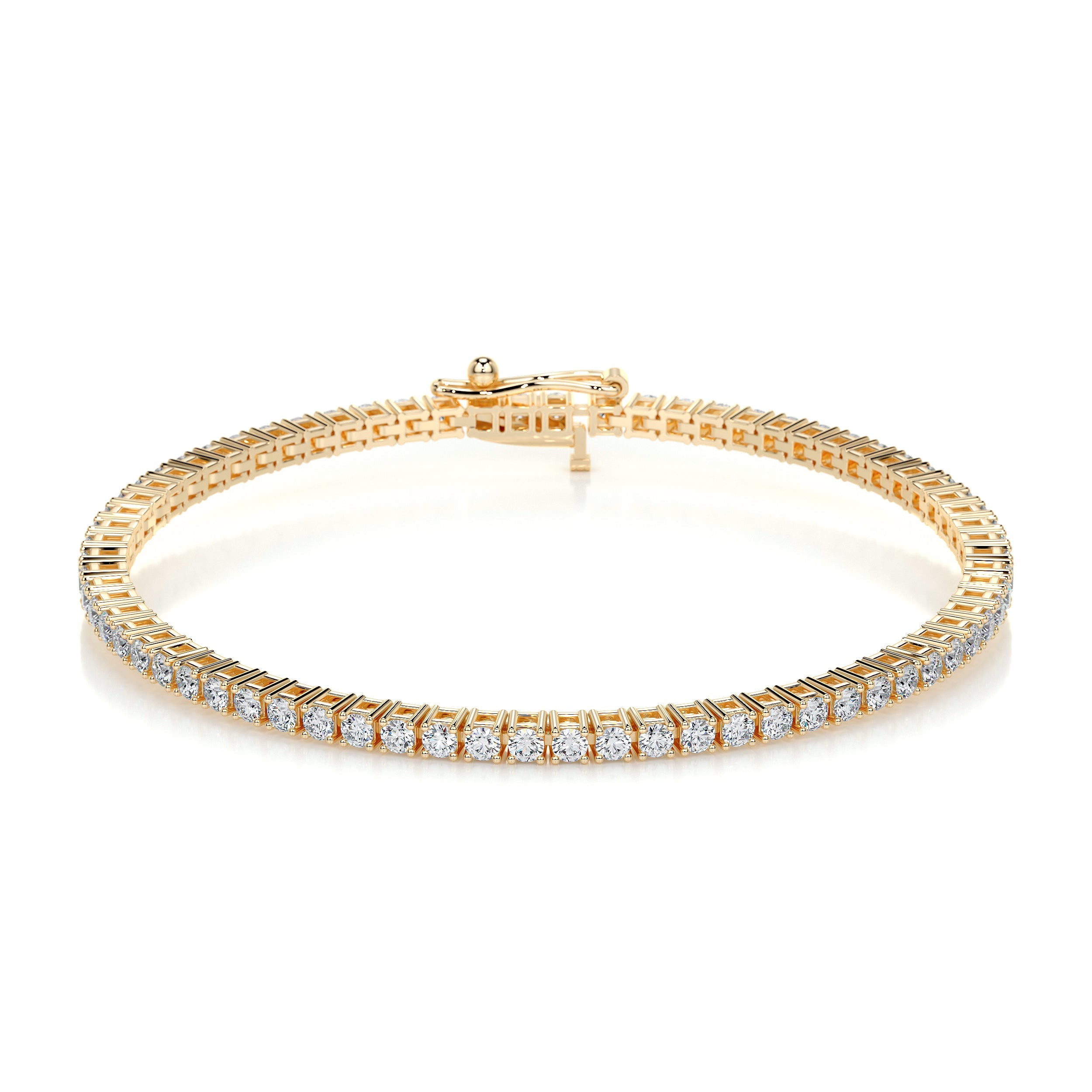 Sidney Tennis Lab Grown Diamonds Bracelet   (2.5 Carat) -18K Yellow Gold