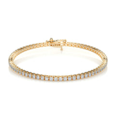 Sidney Tennis Lab Grown Diamonds Bracelet -18K Yellow Gold