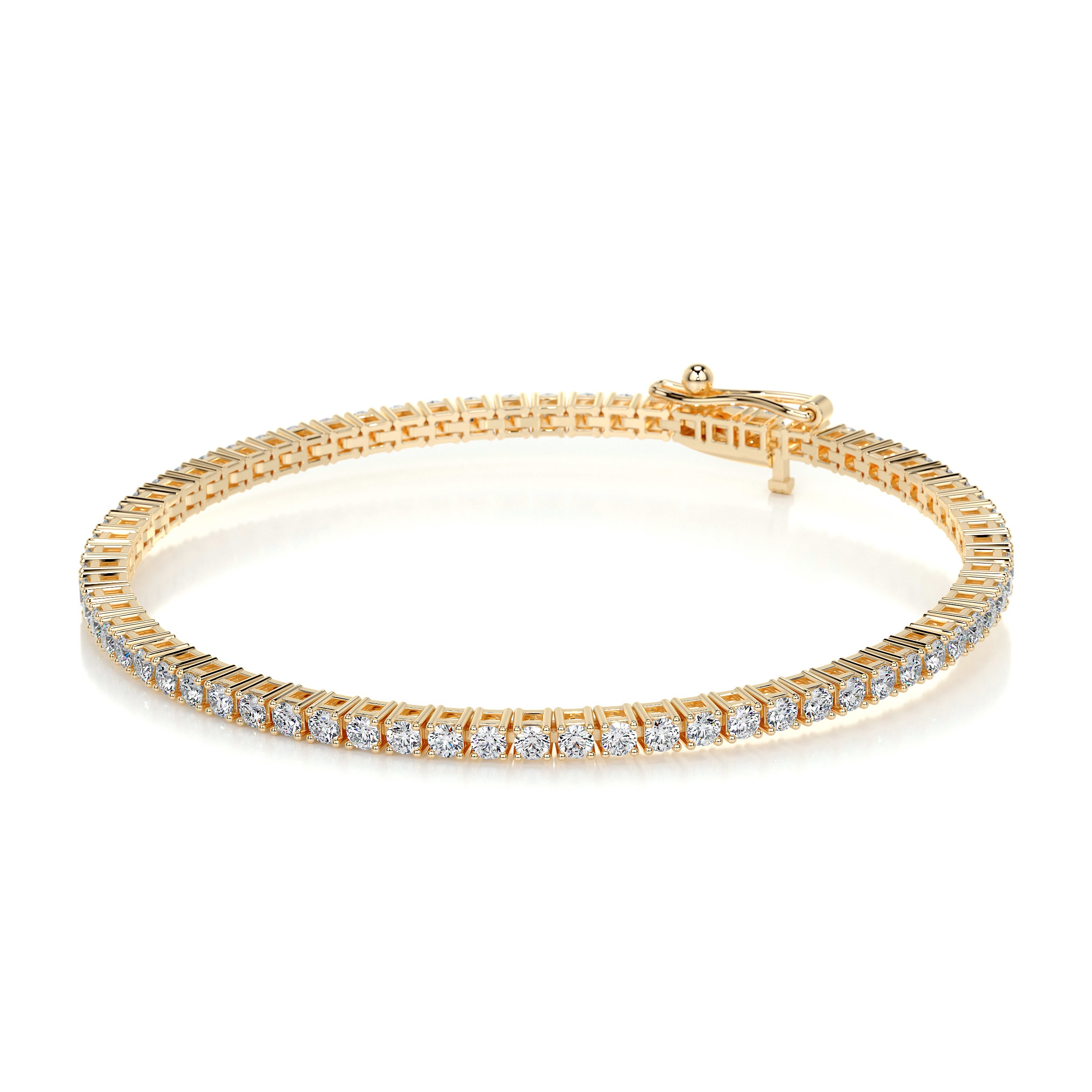 Sidney Tennis Diamonds Bracelet -18K Yellow Gold