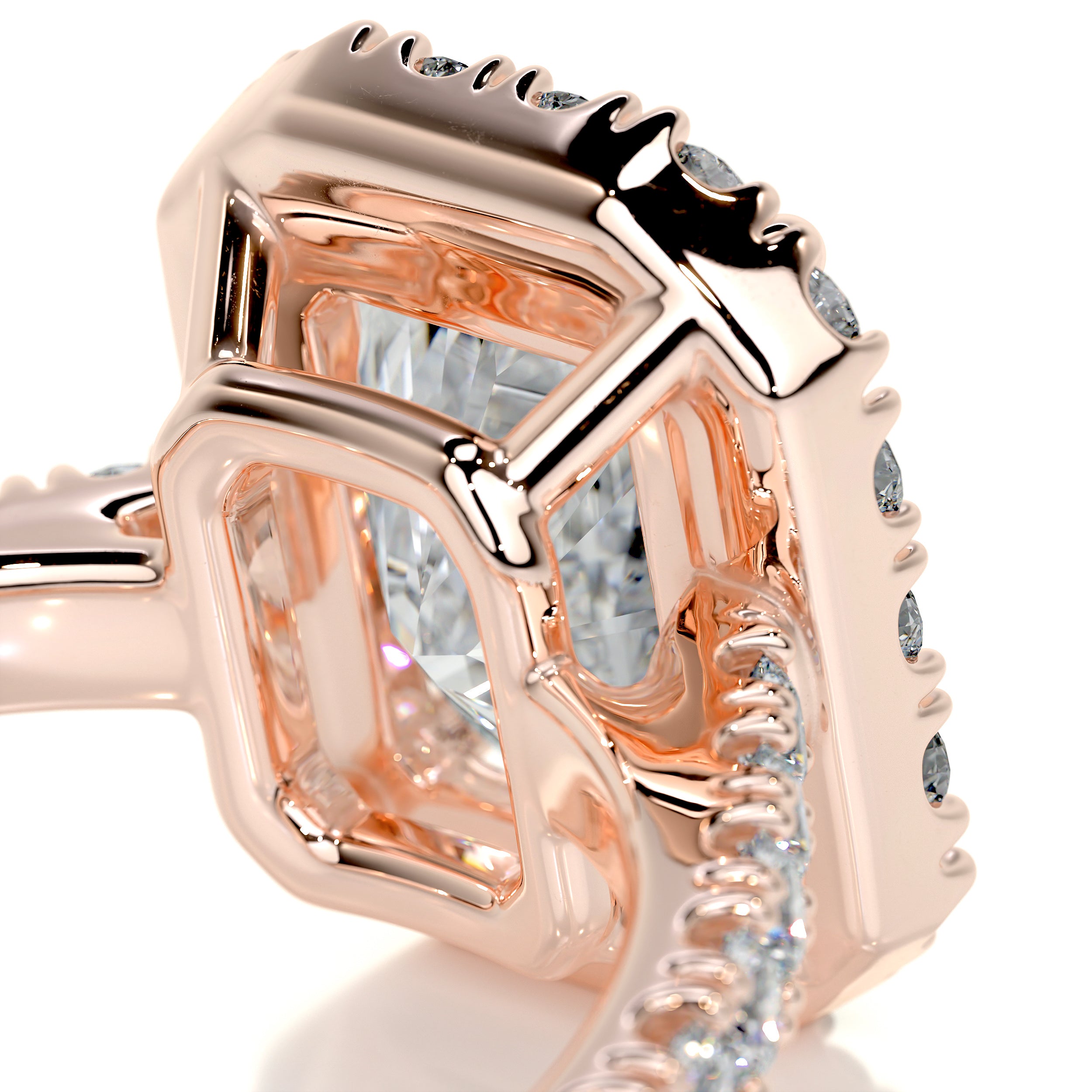 Andrea Diamond Engagement Ring   (2.5 Carat) -14K Rose Gold