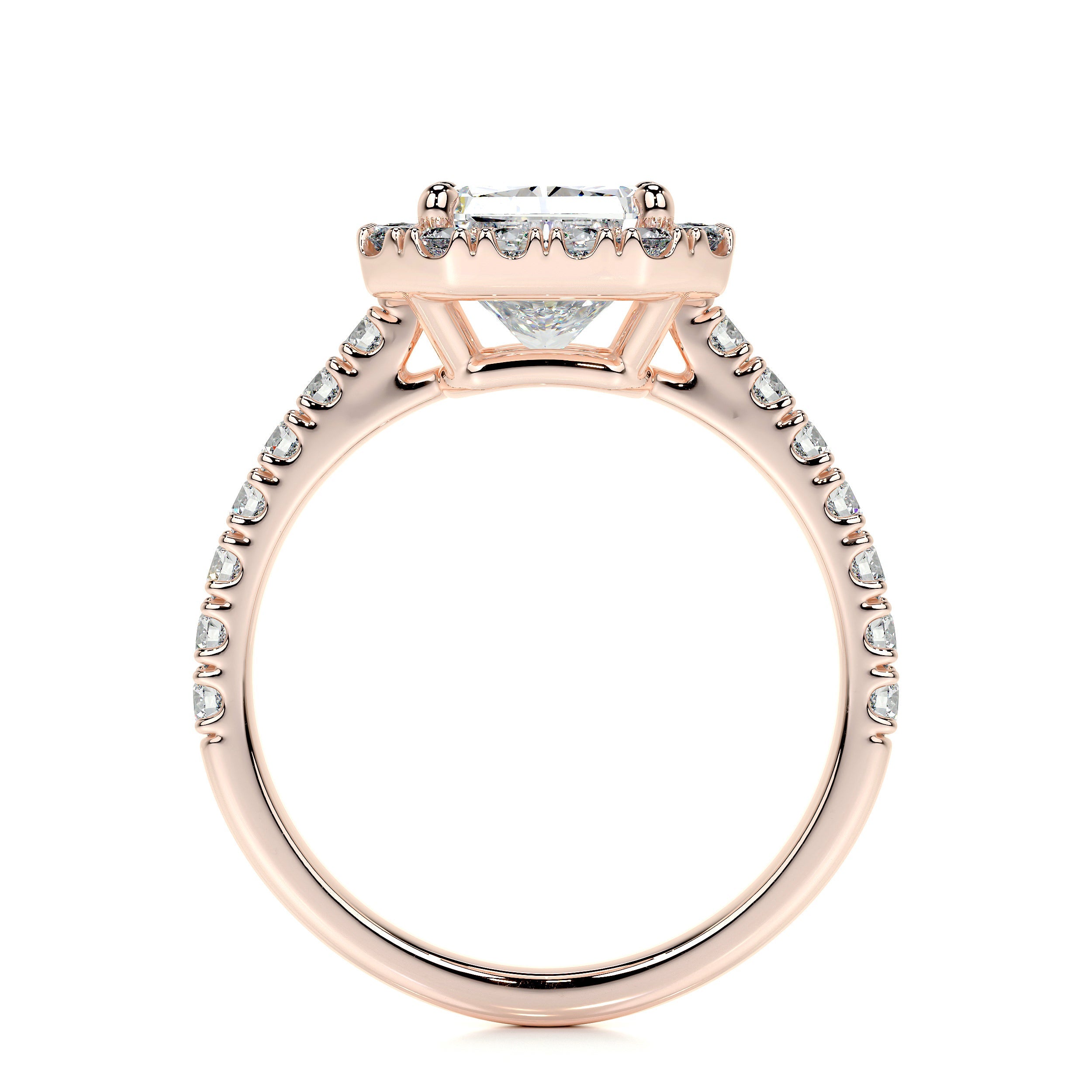 Andrea Lab Grown Diamond Ring   (2.5 Carat) -14K Rose Gold