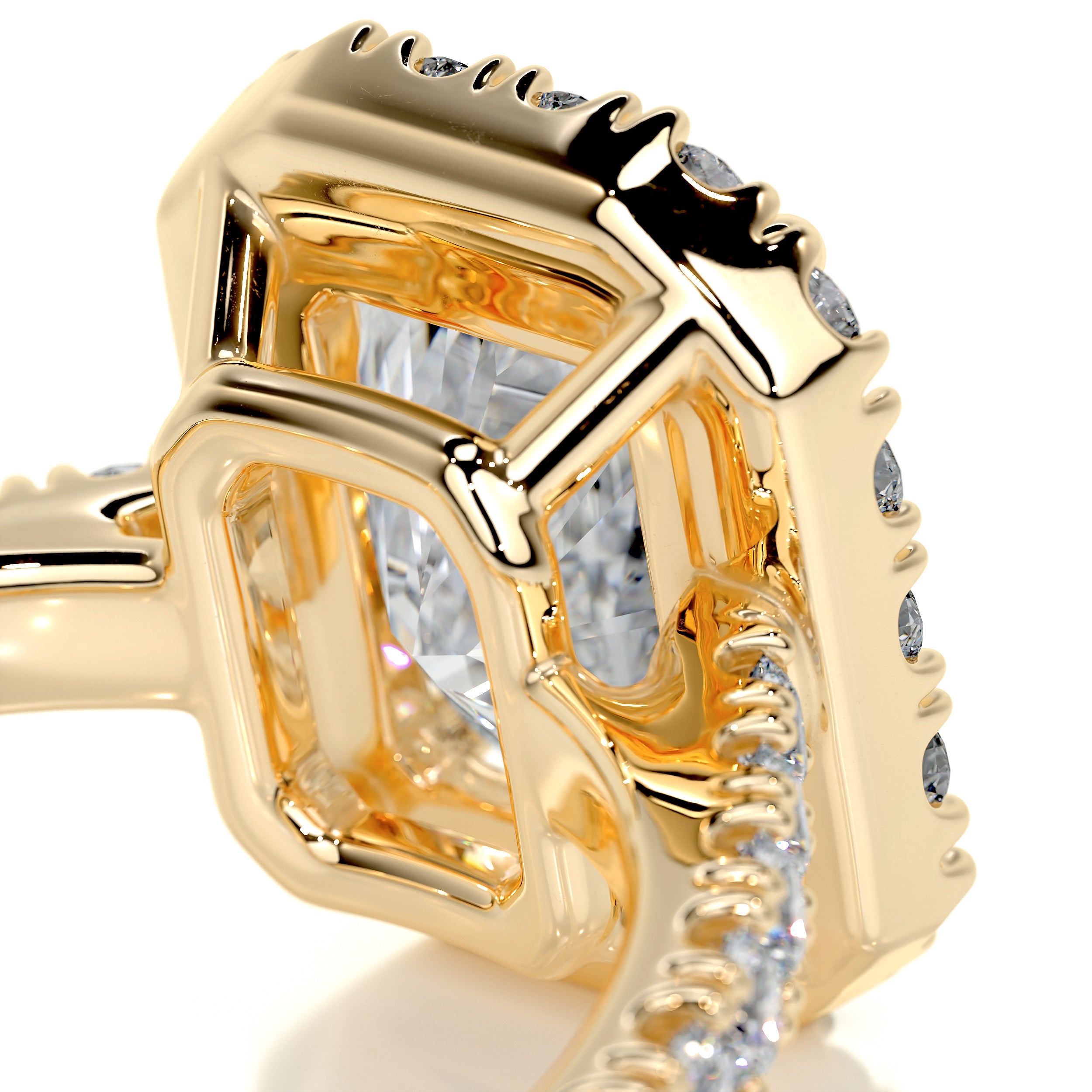 Andrea Diamond Engagement Ring -18K Yellow Gold