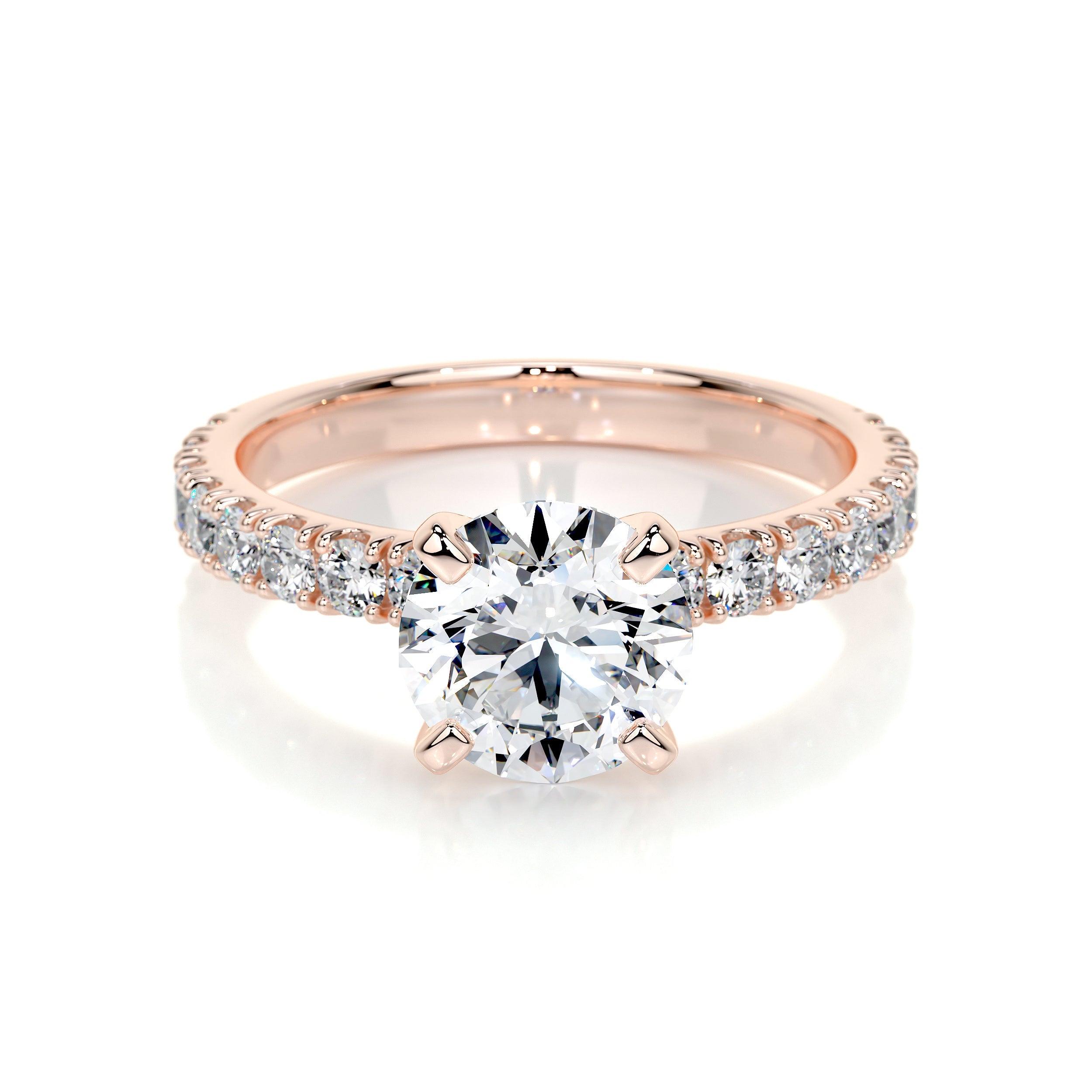 Alison Lab Grown Diamond Ring   (2 Carat) -14K Rose Gold
