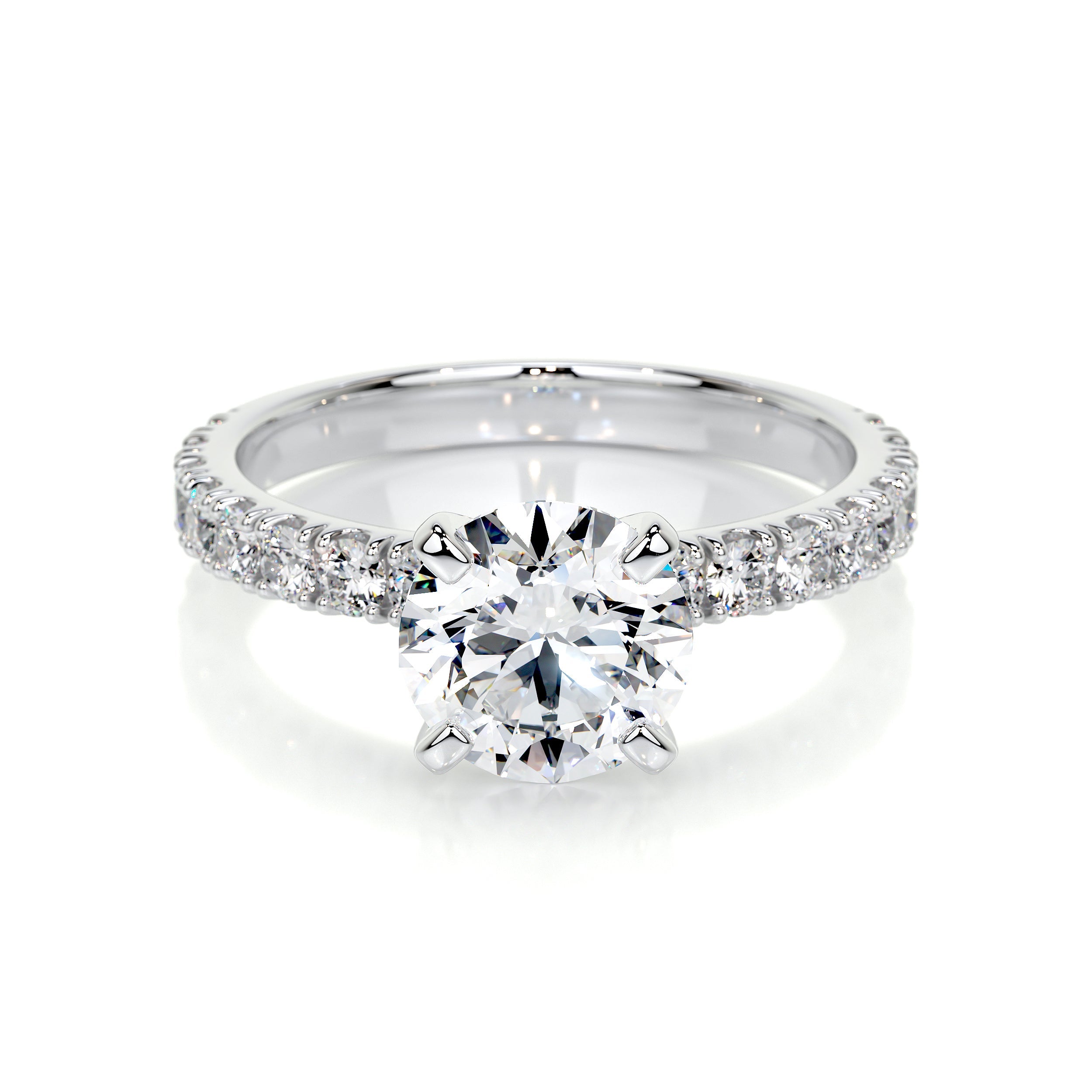 Alison Lab Grown Diamond Ring   (2 Carat) -14K White Gold