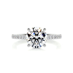 Anna Diamond Engagement Ring -18K White Gold