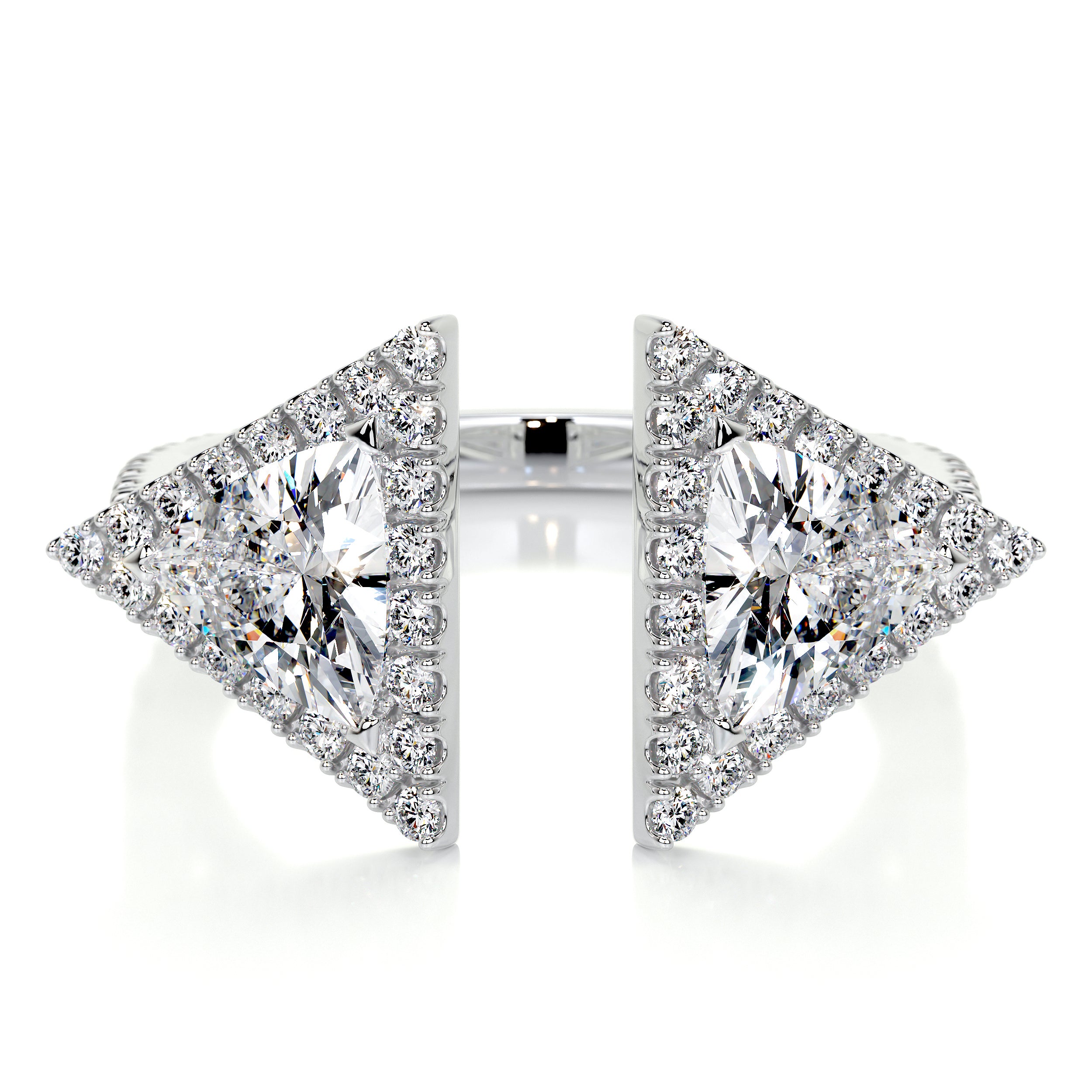 Jade Lab Grown Diamond Wedding Ring   (1.5 carat) -14K White Gold