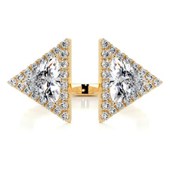 Jade Fashion Diamond Ring (1.5 carat) -18K Yellow Gold