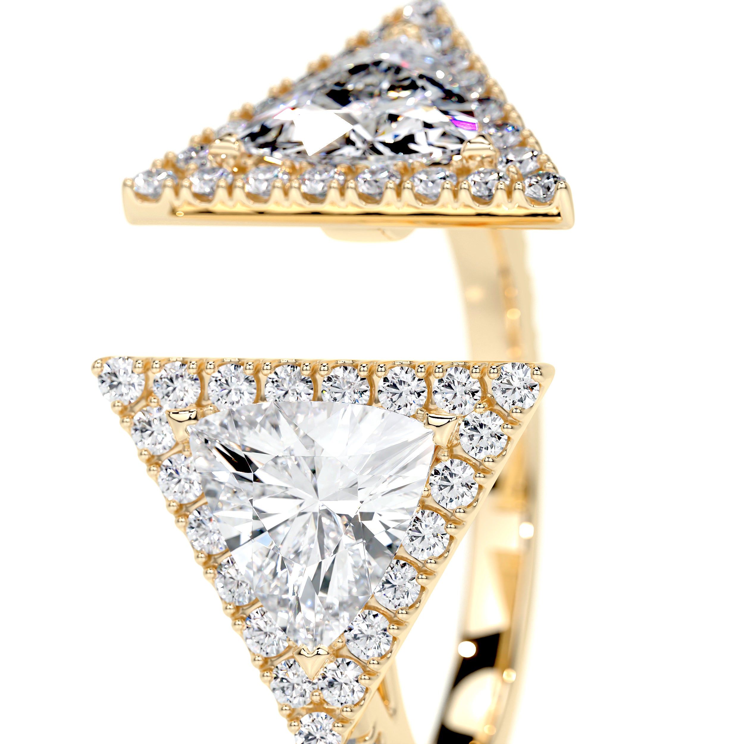 Jade Lab Grown Diamond Wedding Ring   (1.5 carat) -18K Yellow Gold