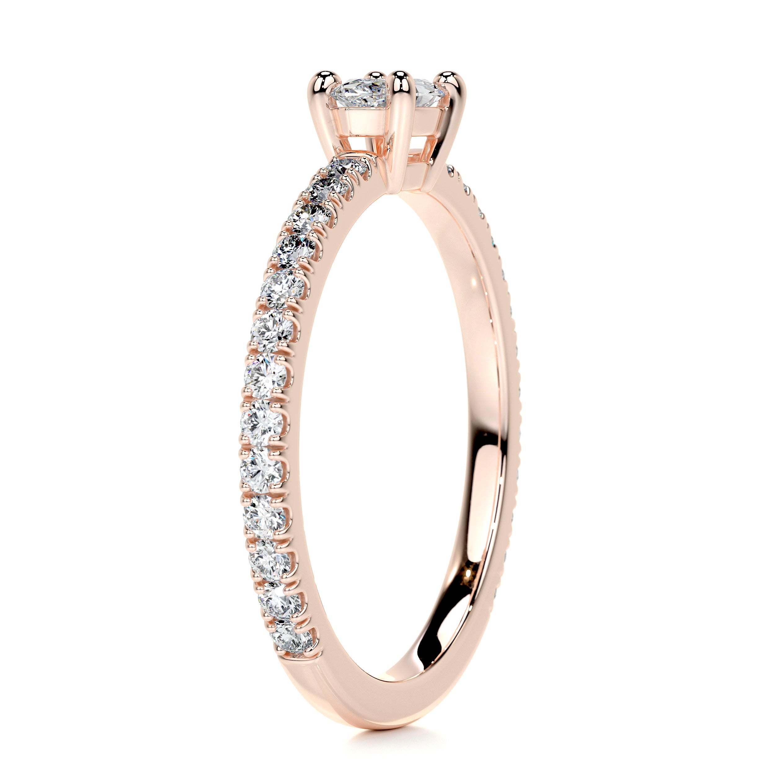 Chloe Marquise Stacking Ring   (0.60 Carat) -14K Rose Gold