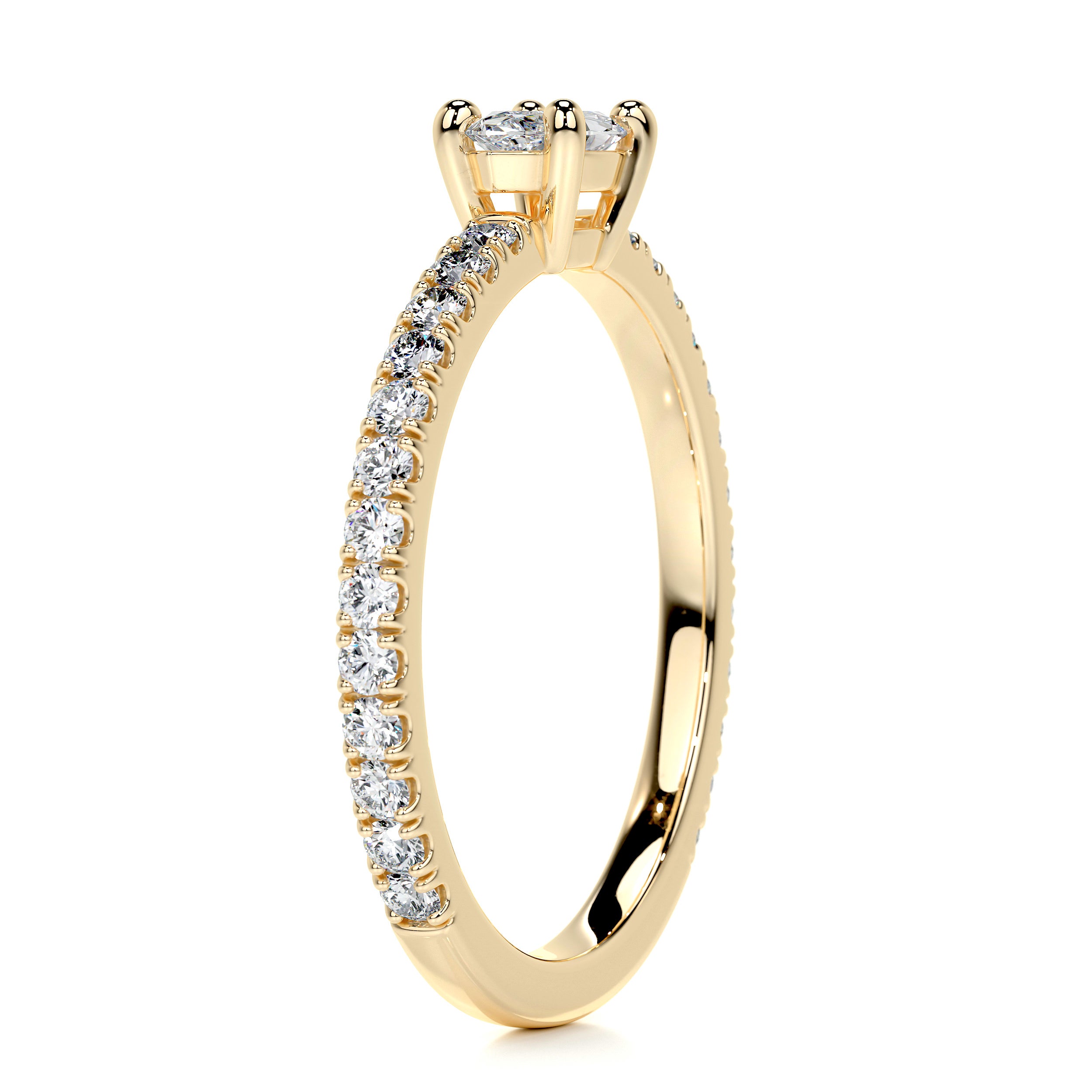 Chloe Marquise Stacking Ring   (0.60 Carat) -18K Yellow Gold