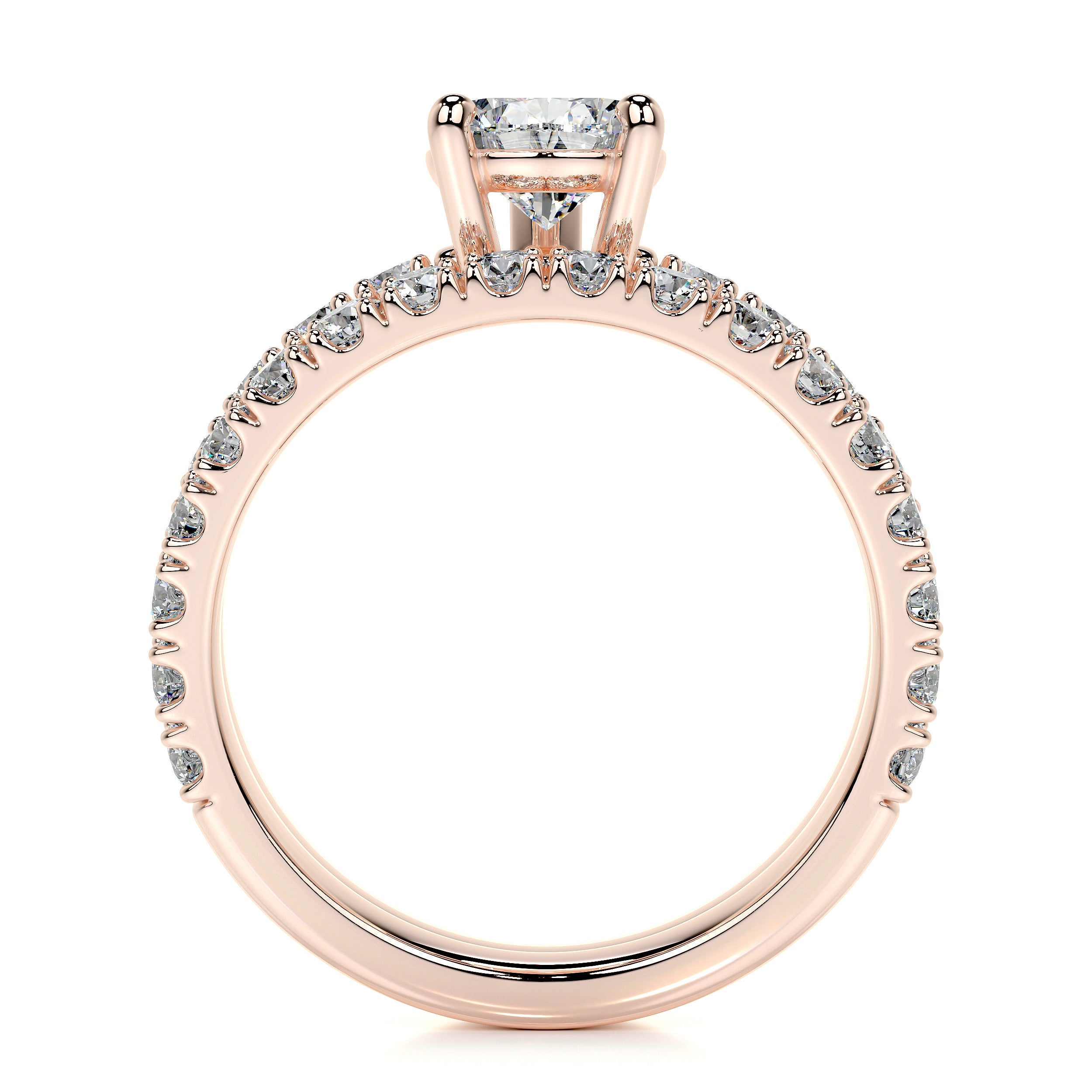 Hailey Lab Grown Diamond Bridal Set   (2.5 Carat) -14K Rose Gold