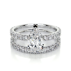 Hailey Lab Grown Diamond Bridal Set -Platinum