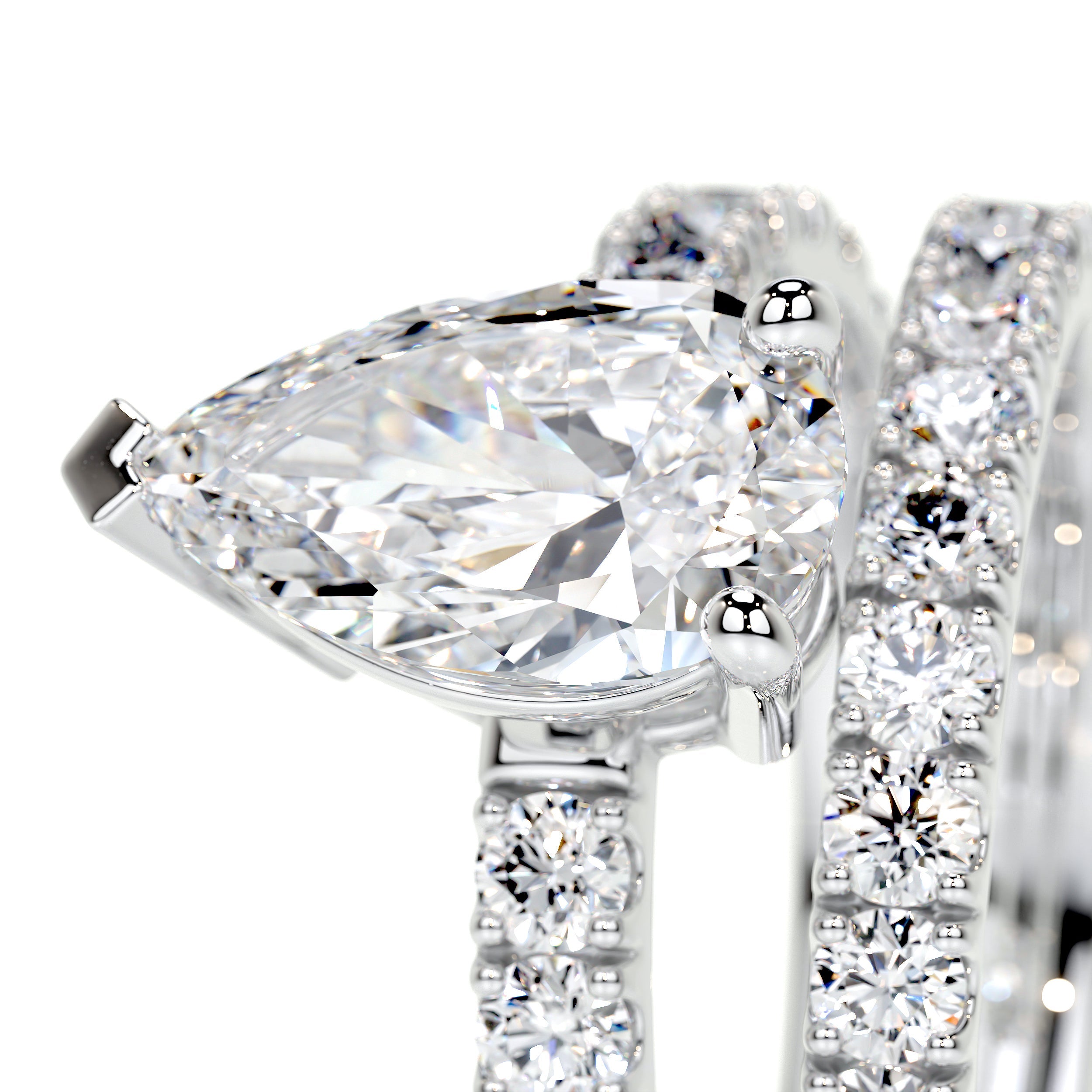 Hailey Lab Grown Diamond Bridal Set   (2.5 Carat) -18K White Gold