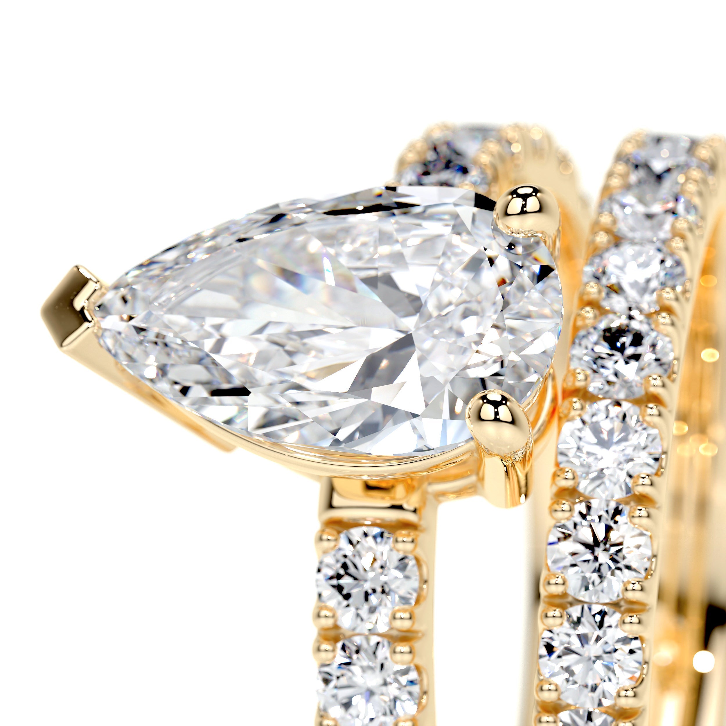 Hailey Lab Grown Diamond Bridal Set   (2.5 Carat) -18K Yellow Gold