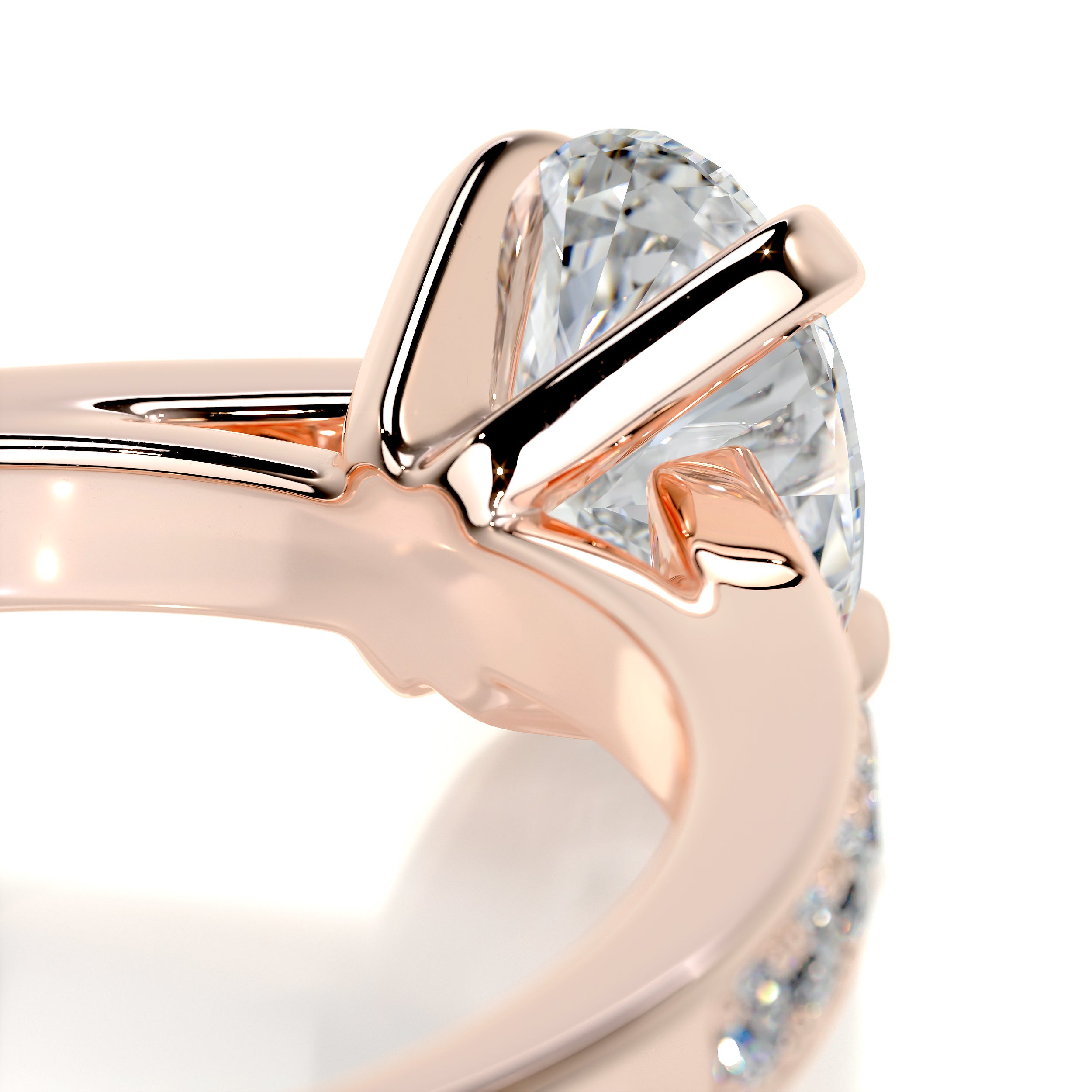 Talia Diamond Engagement Ring   (1 Carat) -14K Rose Gold