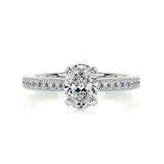 Talia Diamond Engagement Ring -14K White Gold