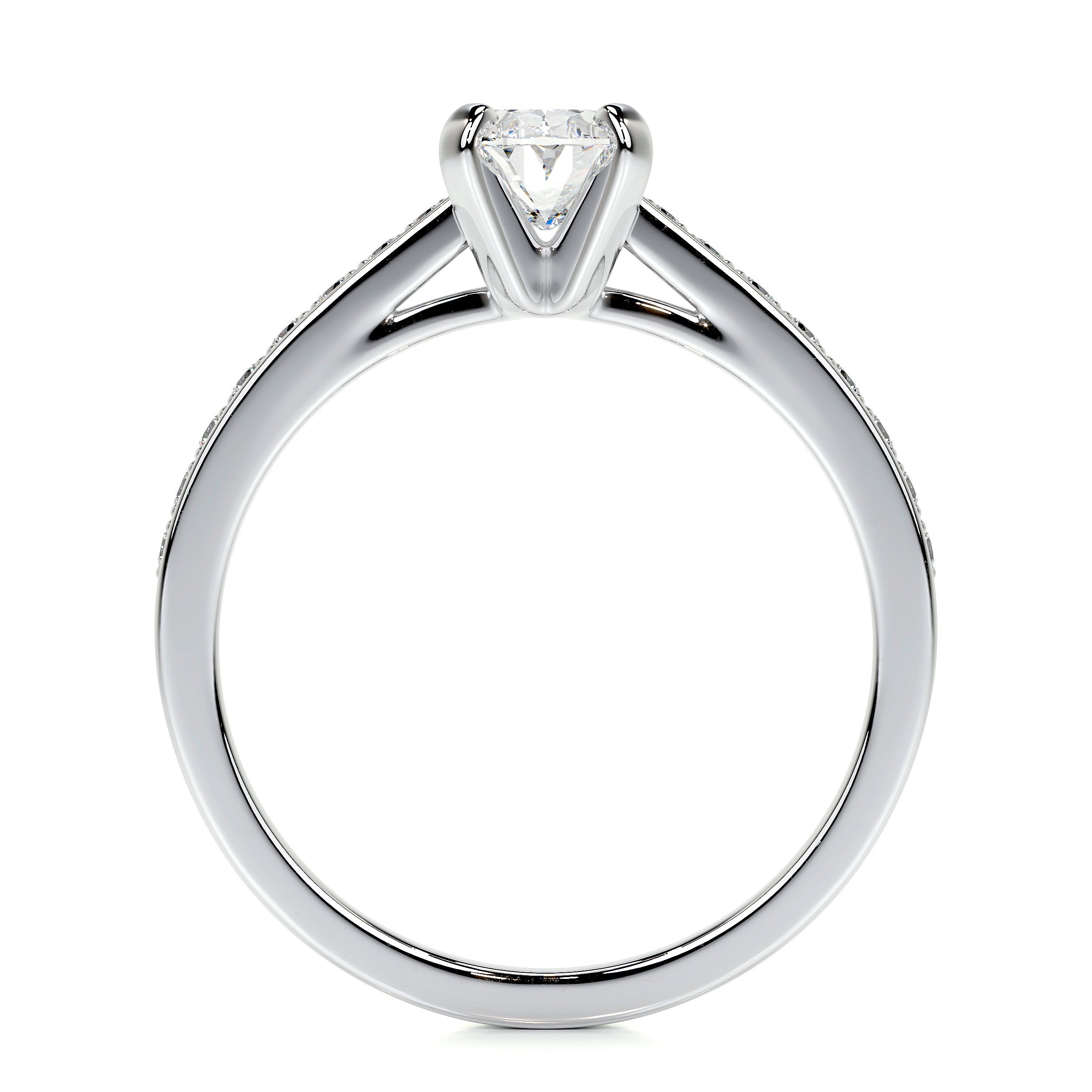 Talia Lab Grown Diamond Ring   (1 Carat) -14K White Gold