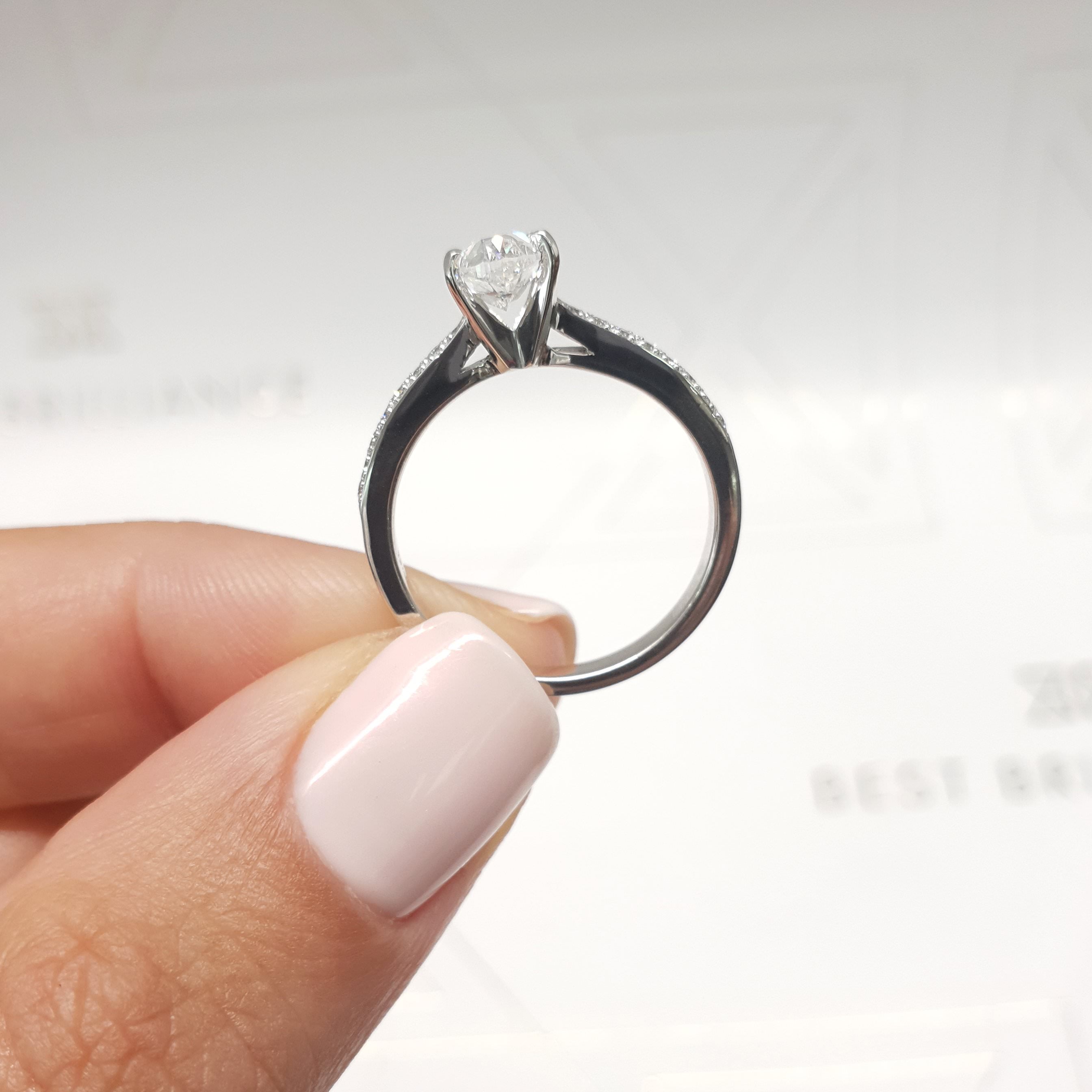 Talia Lab Grown Diamond Ring -18K White Gold