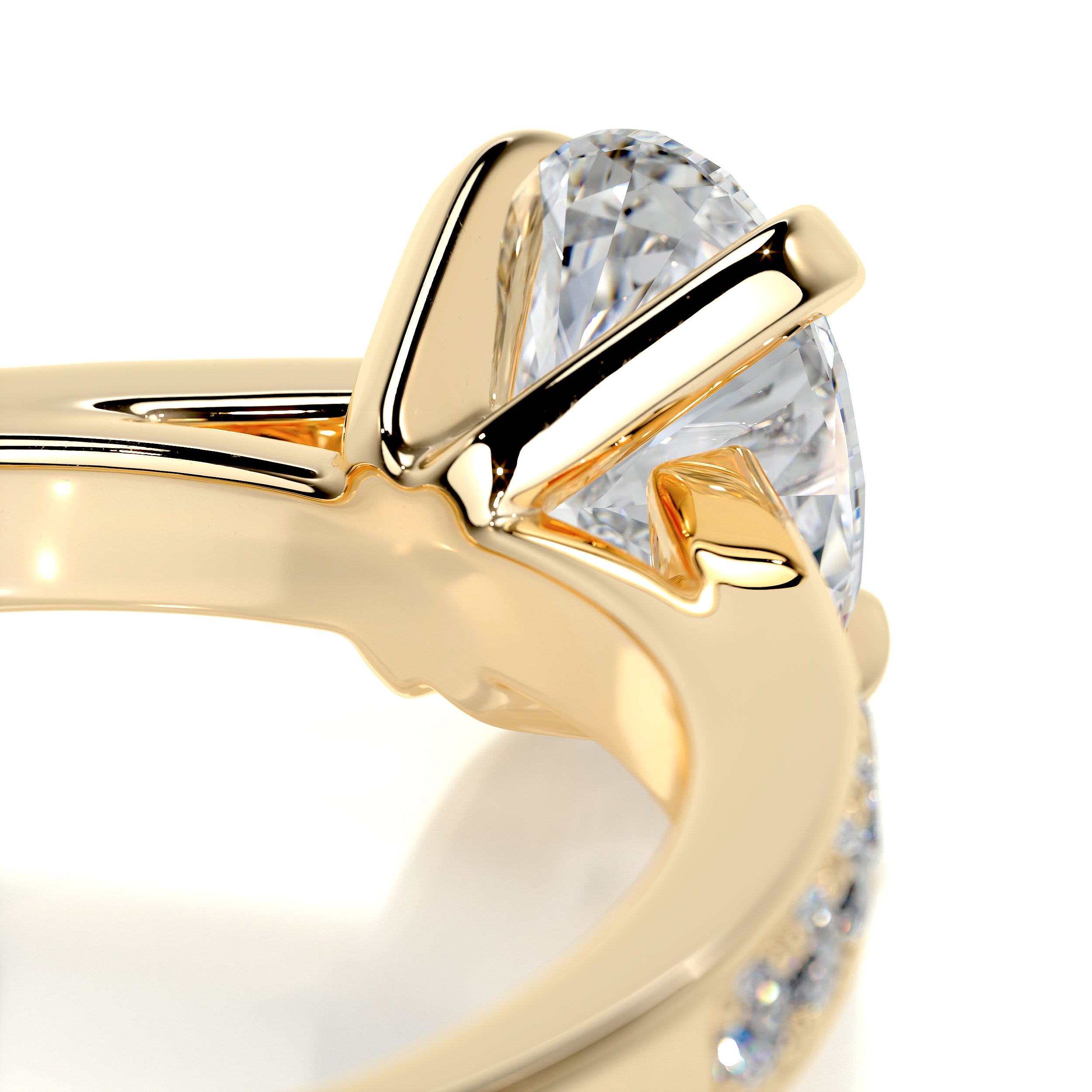 Talia Diamond Engagement Ring   (1 Carat) -18K Yellow Gold