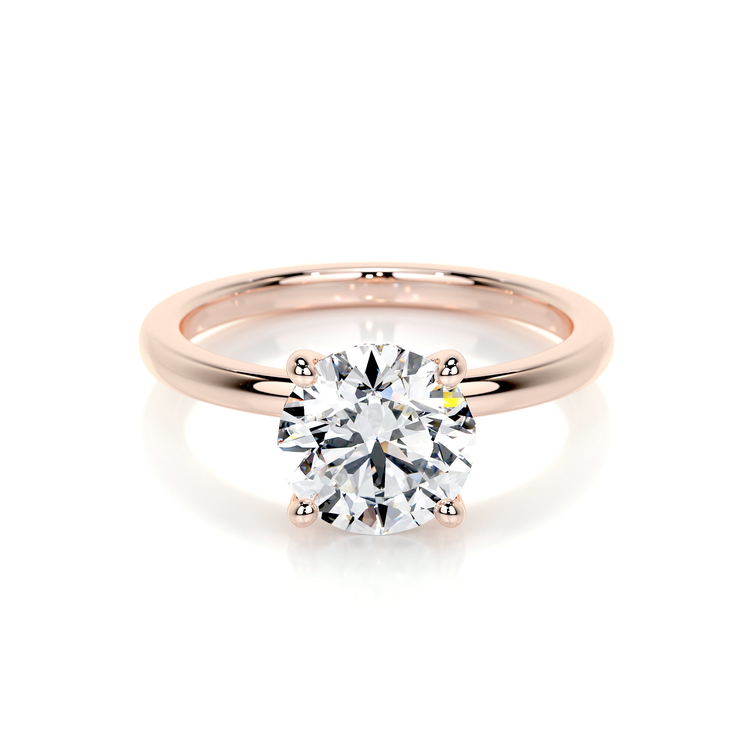 Cynthia Lab Grown Diamond Ring   (2.1 Carat) -14K Rose Gold