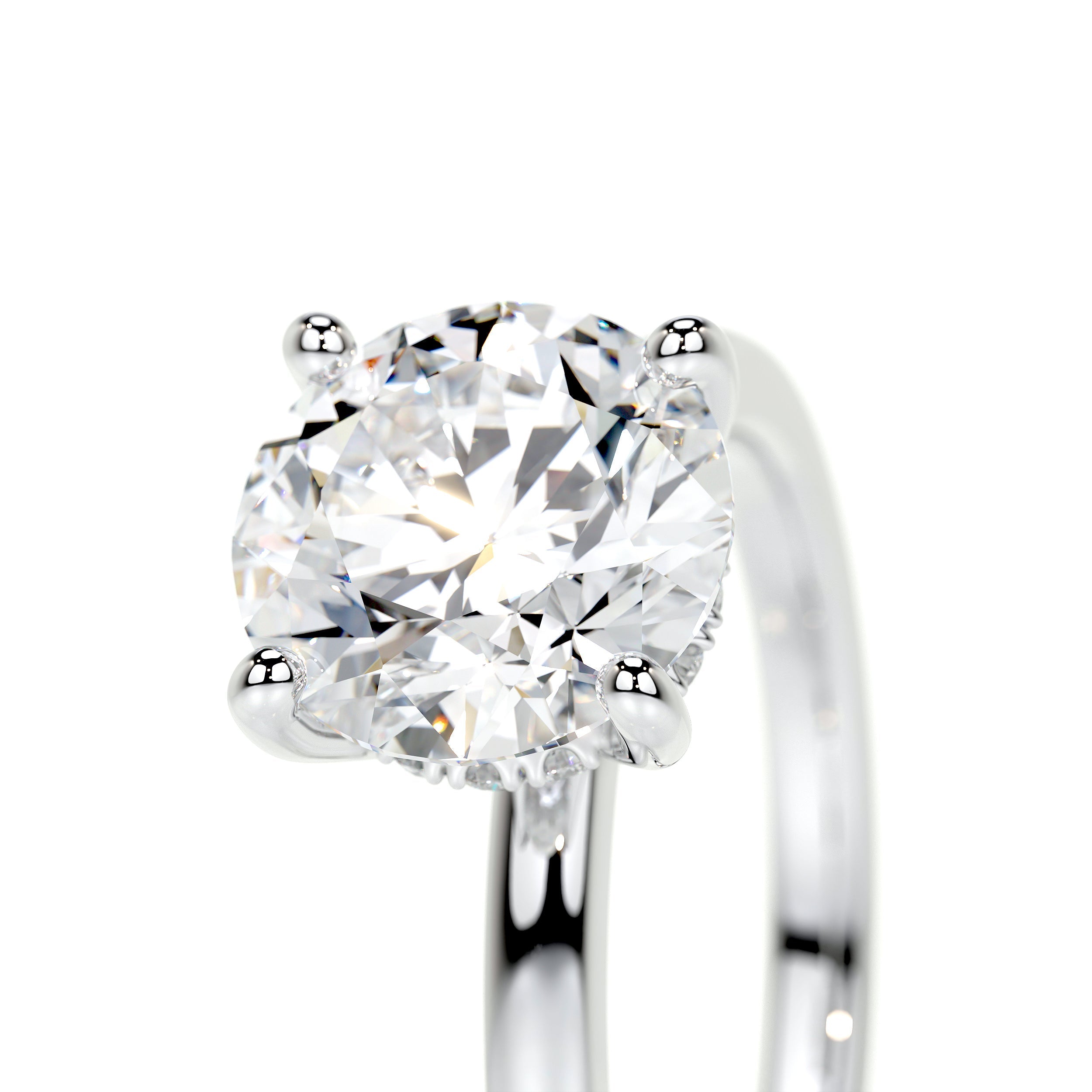 Cynthia Lab Grown Diamond Ring   (2.1 Carat) -18K White Gold