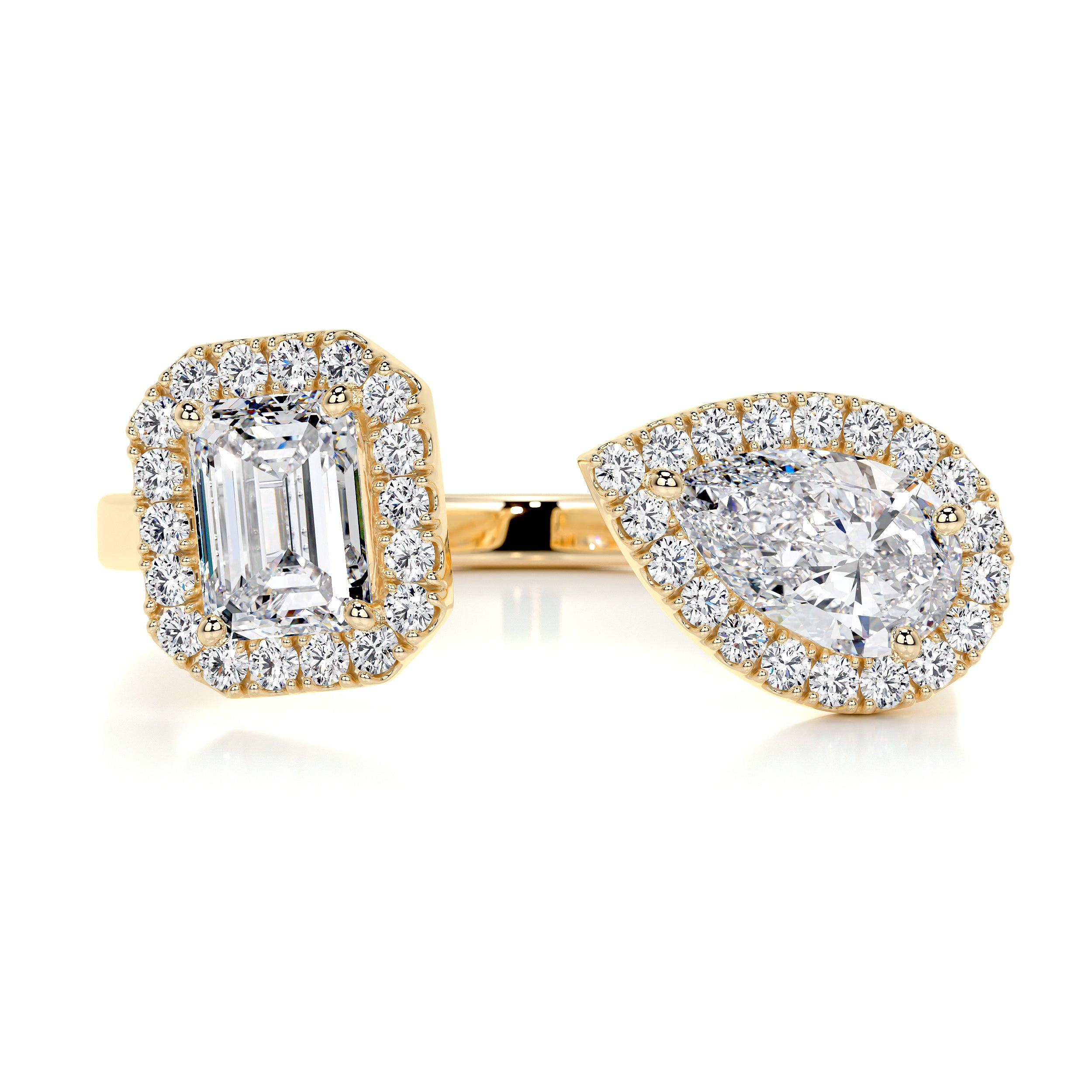 Edith Designer Diamond Ring   (1.2 Carat) -18K Yellow Gold