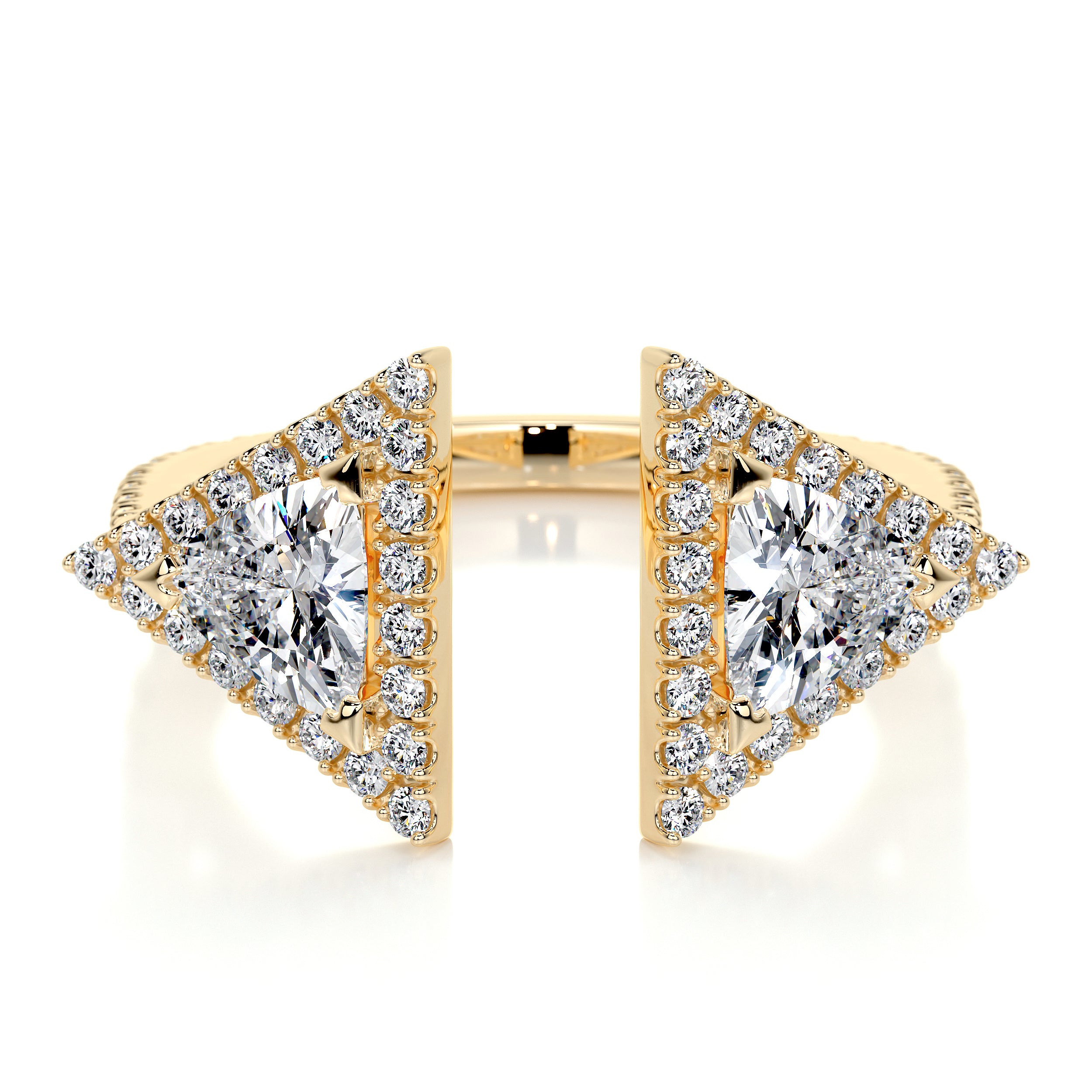 Olivia Lab Grown Diamond Wedding Ring   (1 carat) -18K Yellow Gold