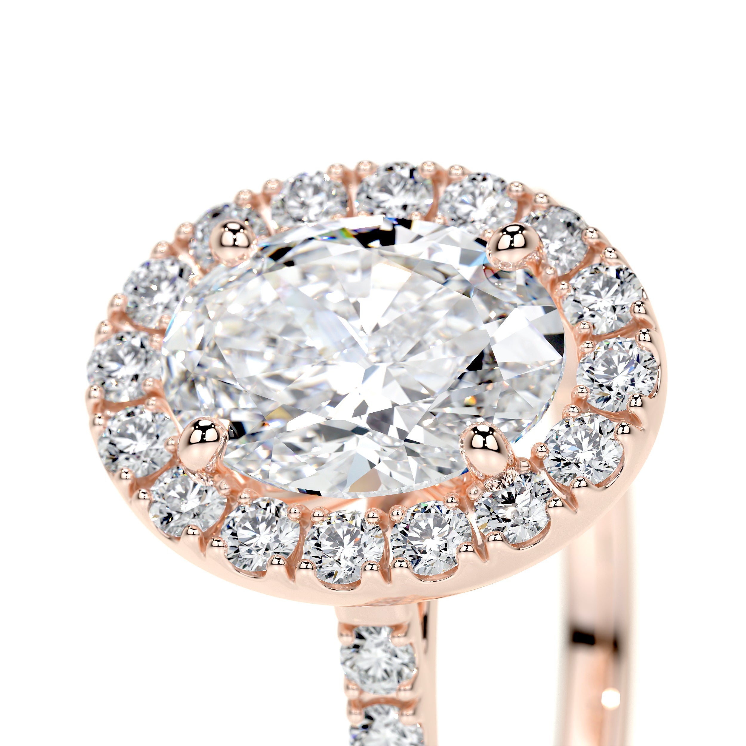 Maria Lab Grown Diamond Ring   (1.3 Carat) - 14K Rose Gold