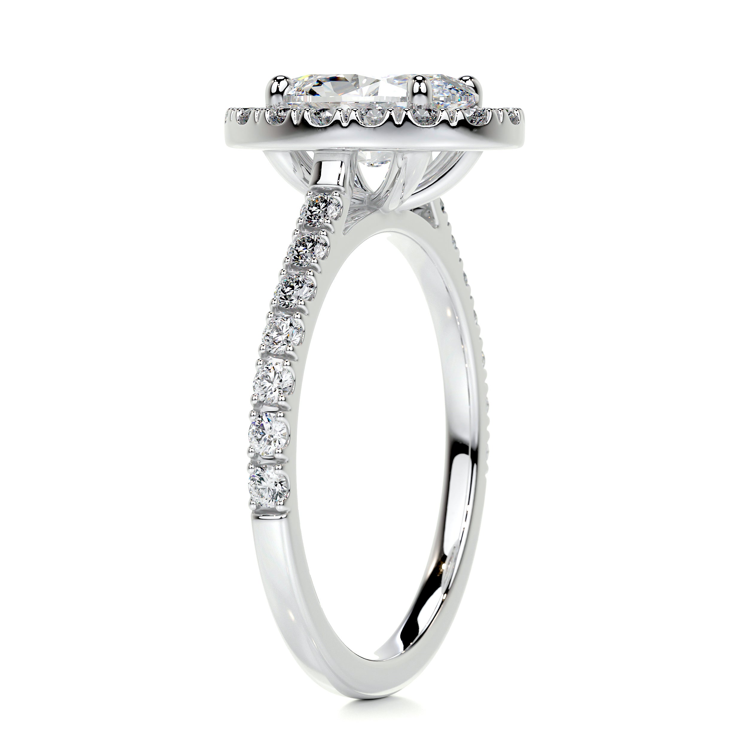 Maria Diamond Engagement Ring - 18K White Gold