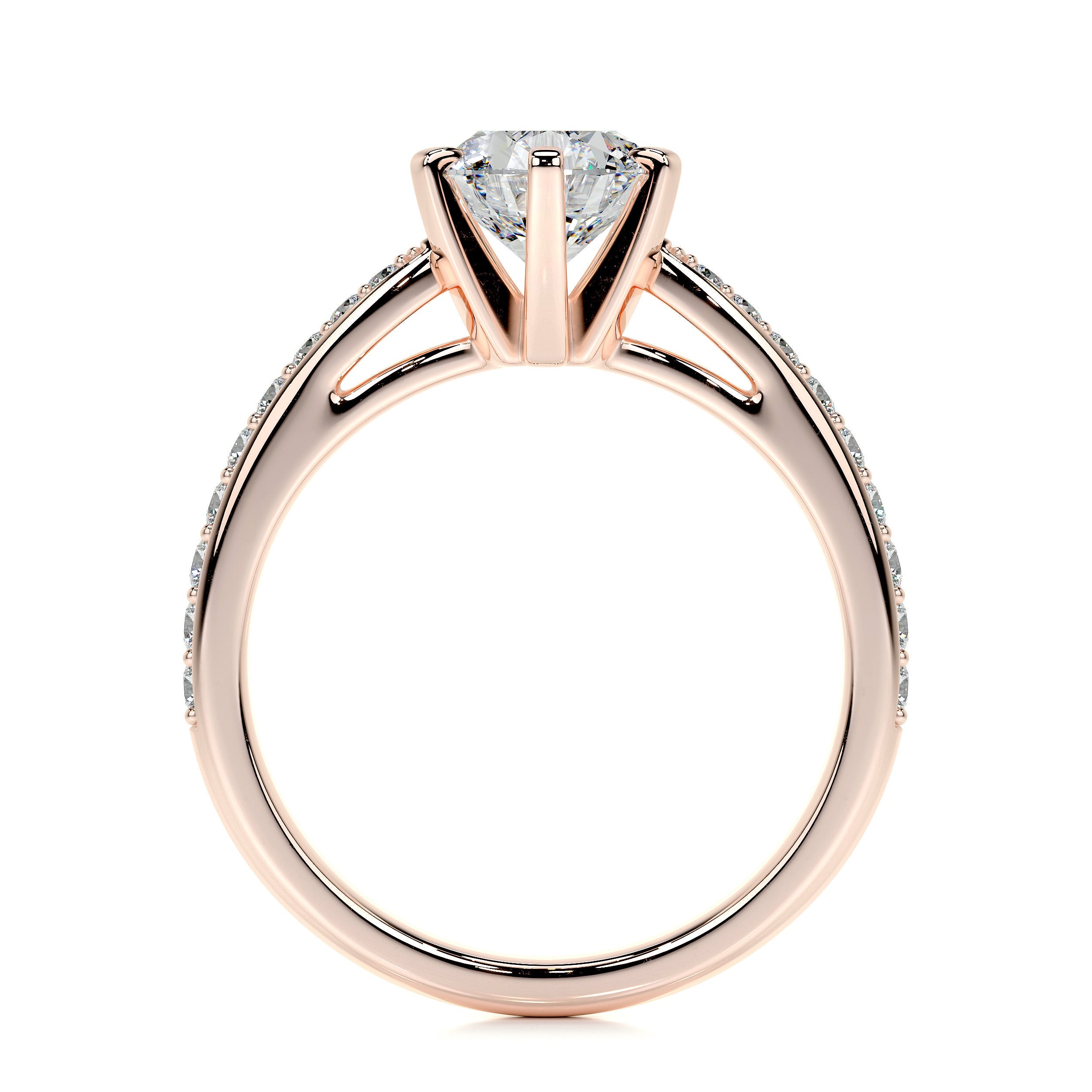 Talia Lab Grown Diamond Ring   (0.88 Carat) - 14K Rose Gold