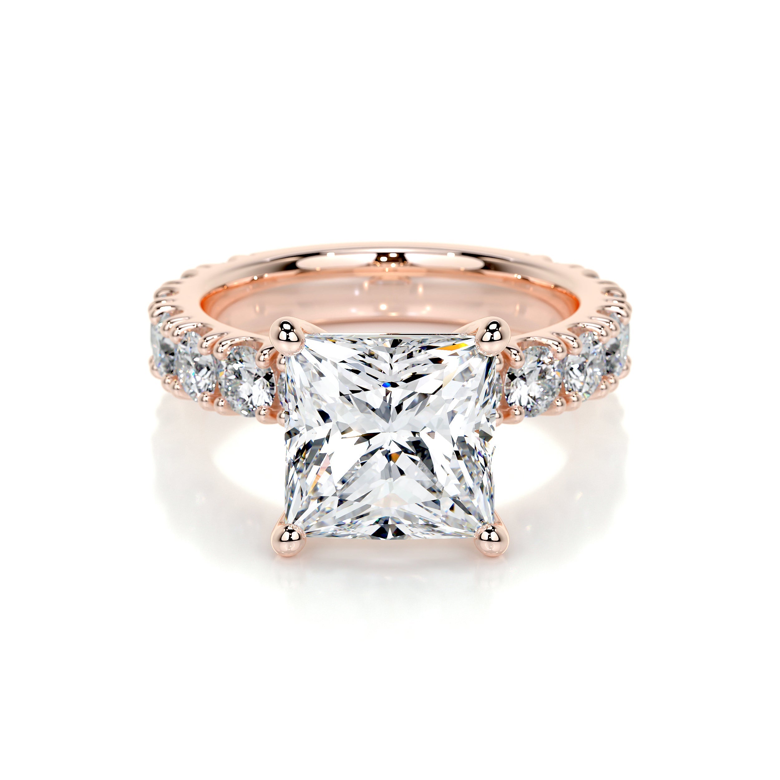 Molly Lab Grown Diamond Ring   (3.5 Carat) -14K Rose Gold