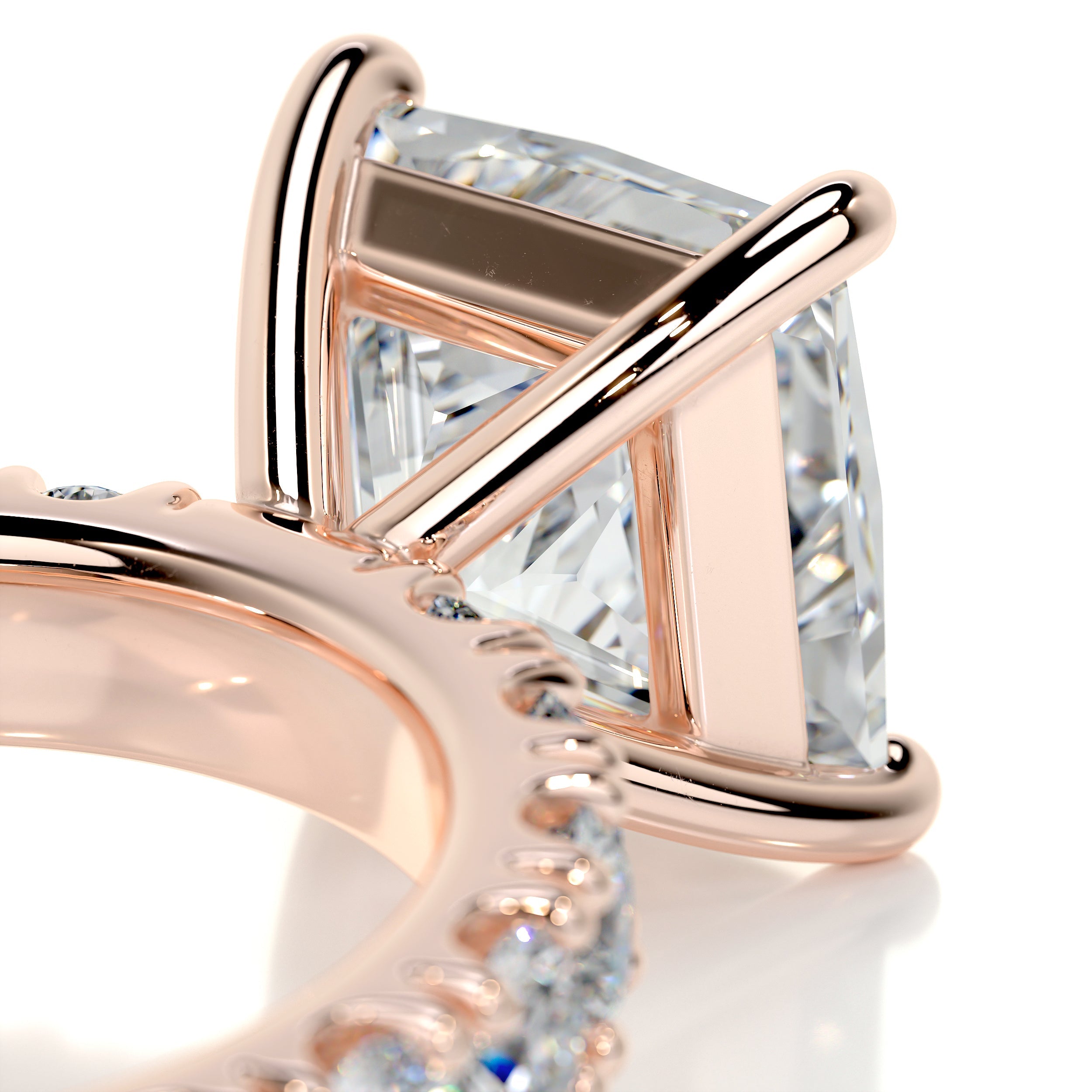 Molly Diamond Engagement Ring   (3.5 Carat) -14K Rose Gold