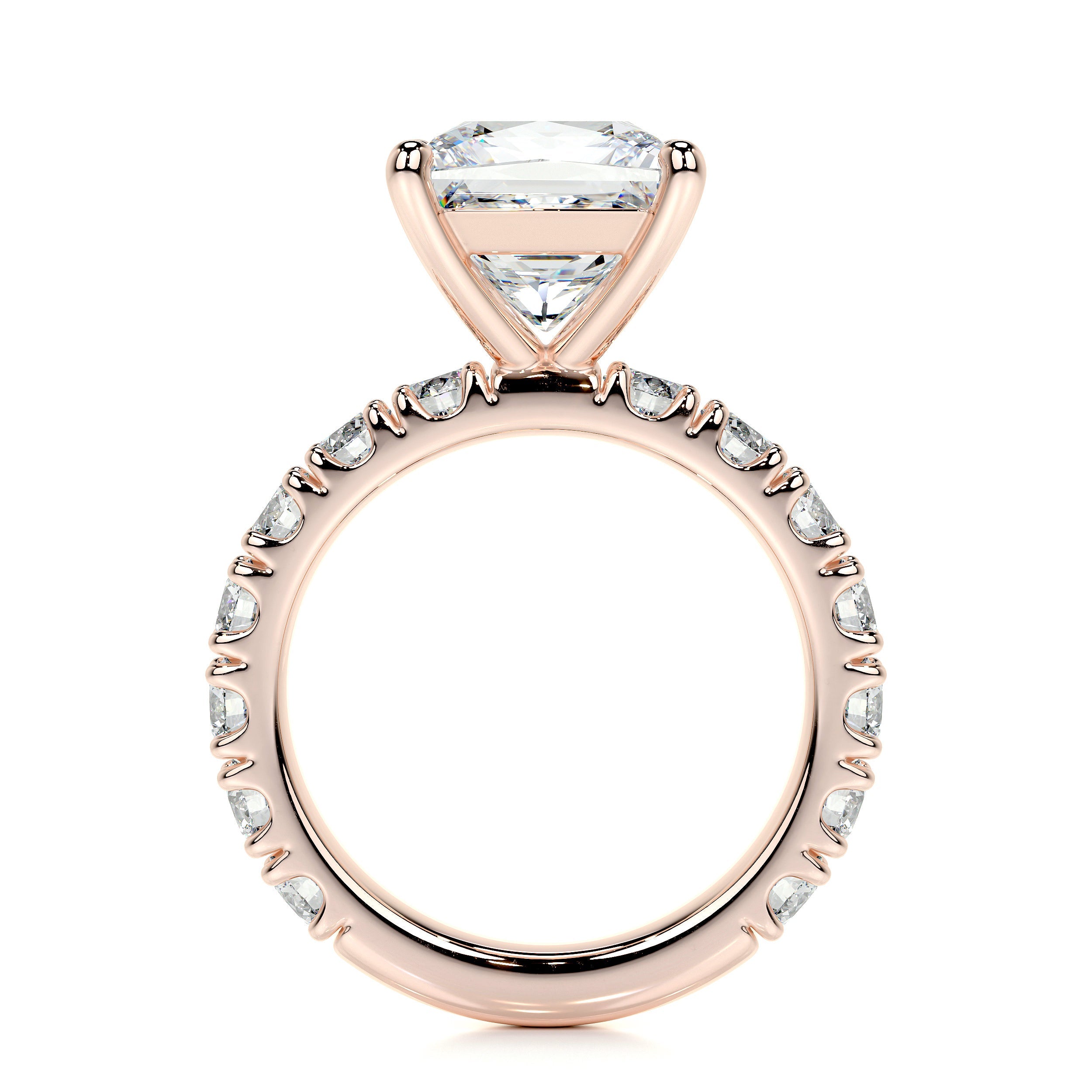 Molly Lab Grown Diamond Ring   (3.5 Carat) -14K Rose Gold