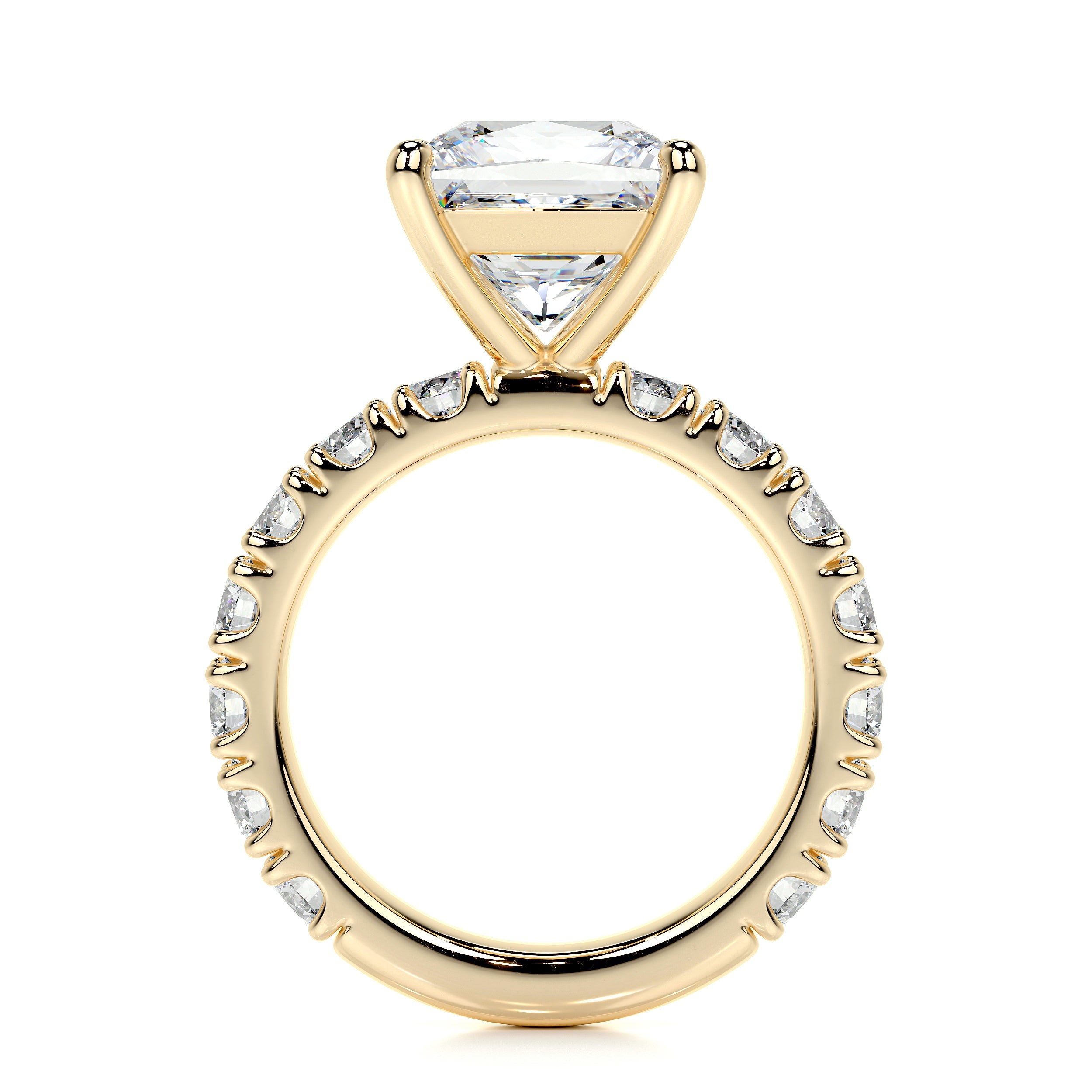 Molly Lab Grown Diamond Ring   (3.5 Carat) -18K Yellow Gold